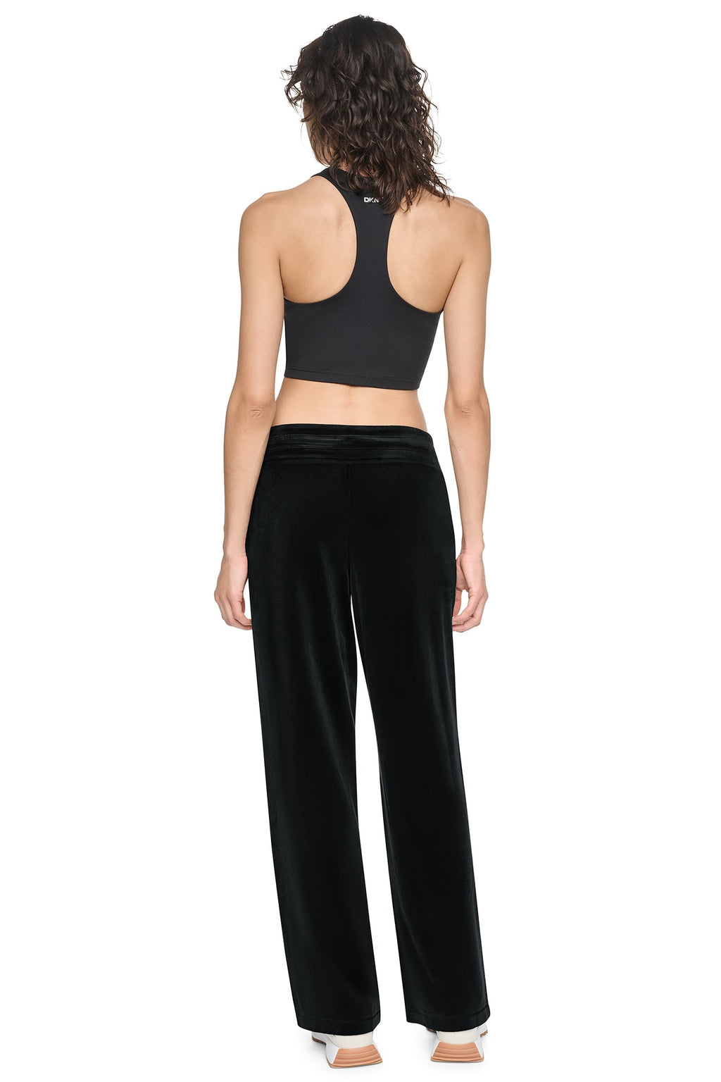 VARSITY RHINESTONE LOGO MID-RISE TRACK PANT