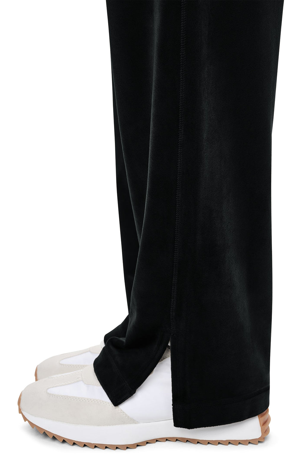 VARSITY RHINESTONE LOGO MID-RISE TRACK PANT