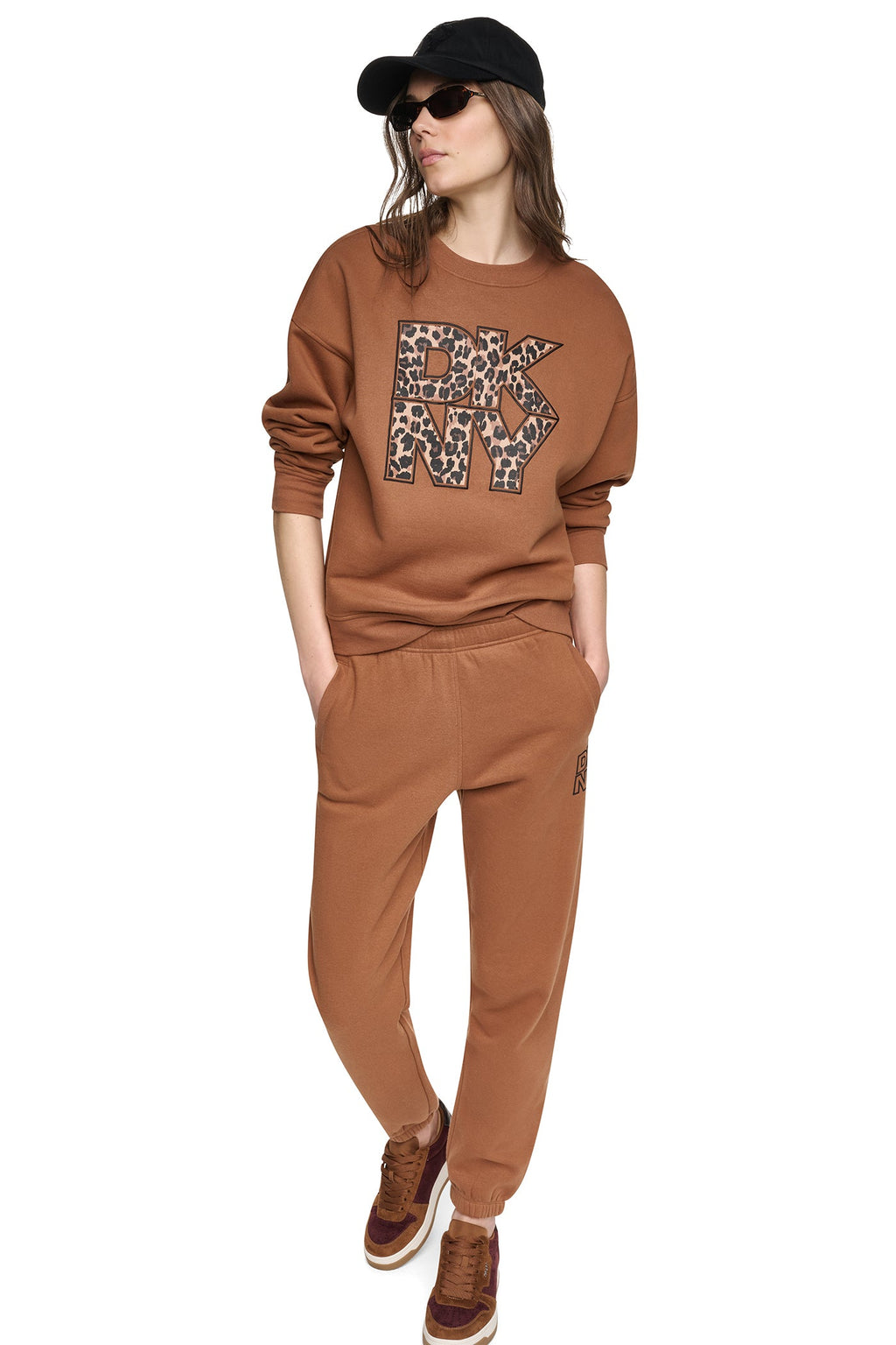 ANIMAL PRINT LOGO SWEATSHIRT