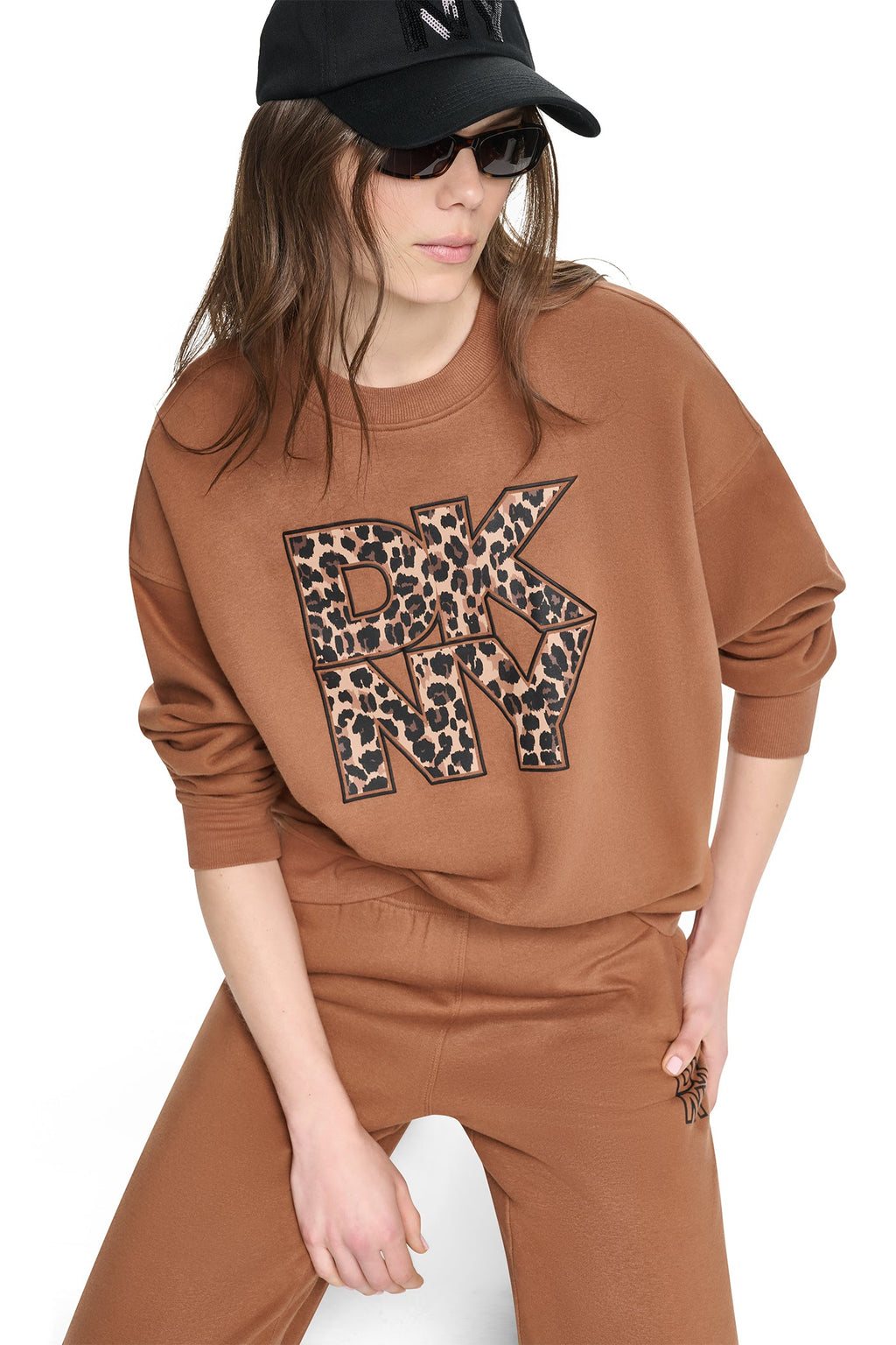 ANIMAL PRINT LOGO SWEATSHIRT