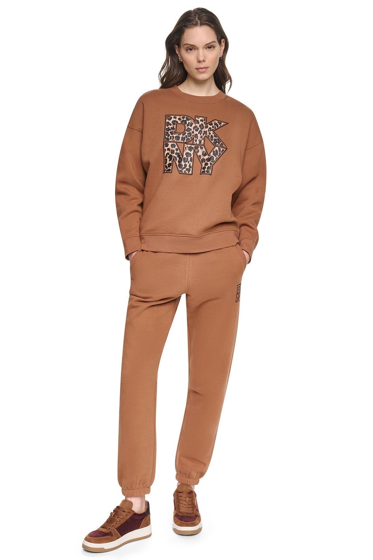 ANIMAL PRINT LOGO SWEATSHIRT