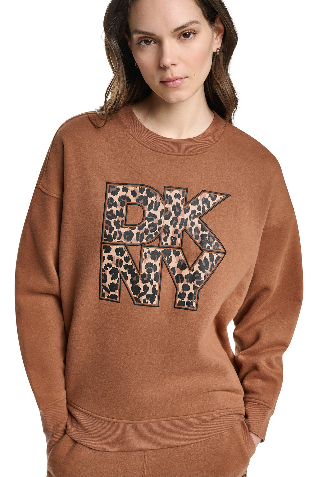 ANIMAL PRINT LOGO SWEATSHIRT