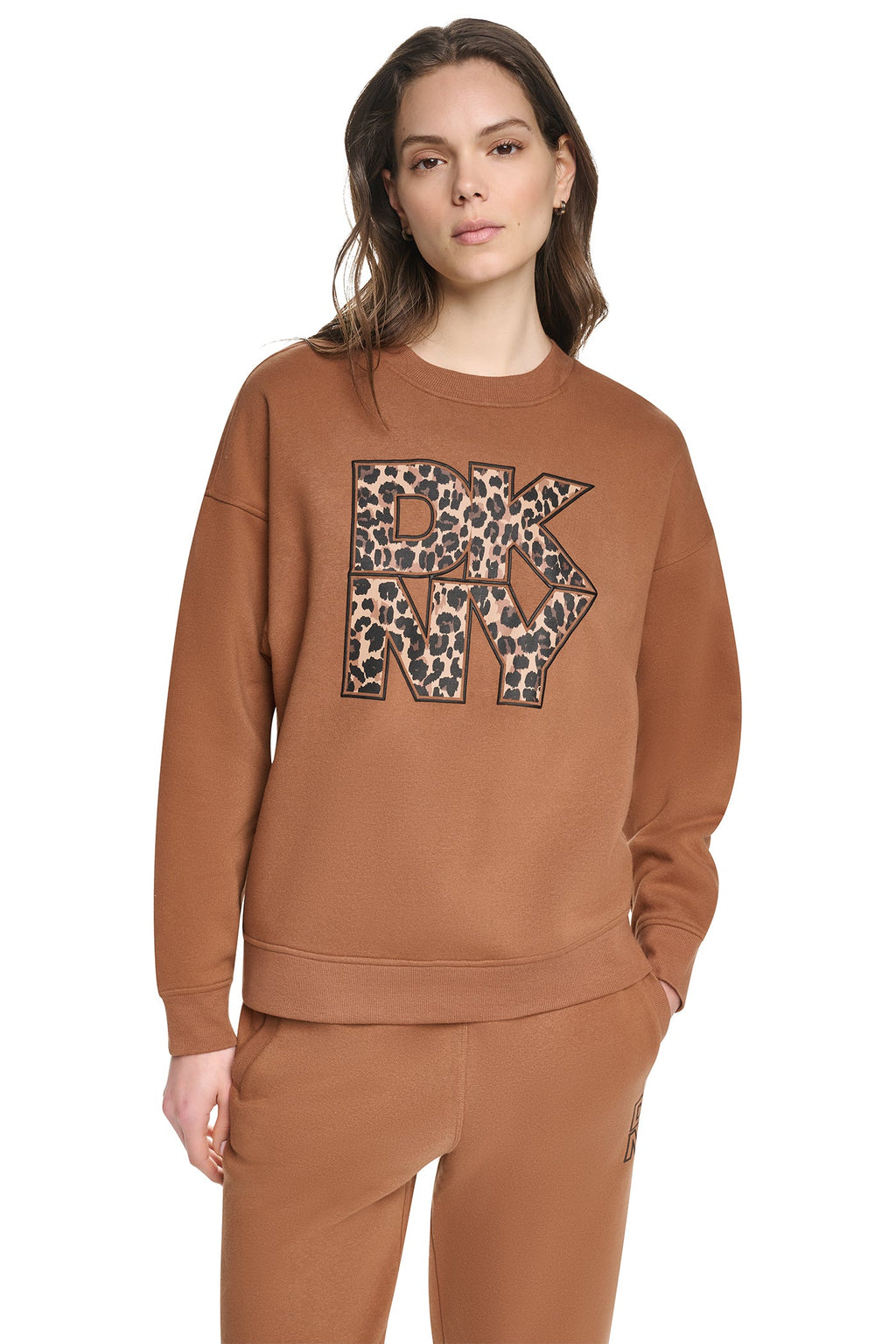 ANIMAL PRINT LOGO SWEATSHIRT