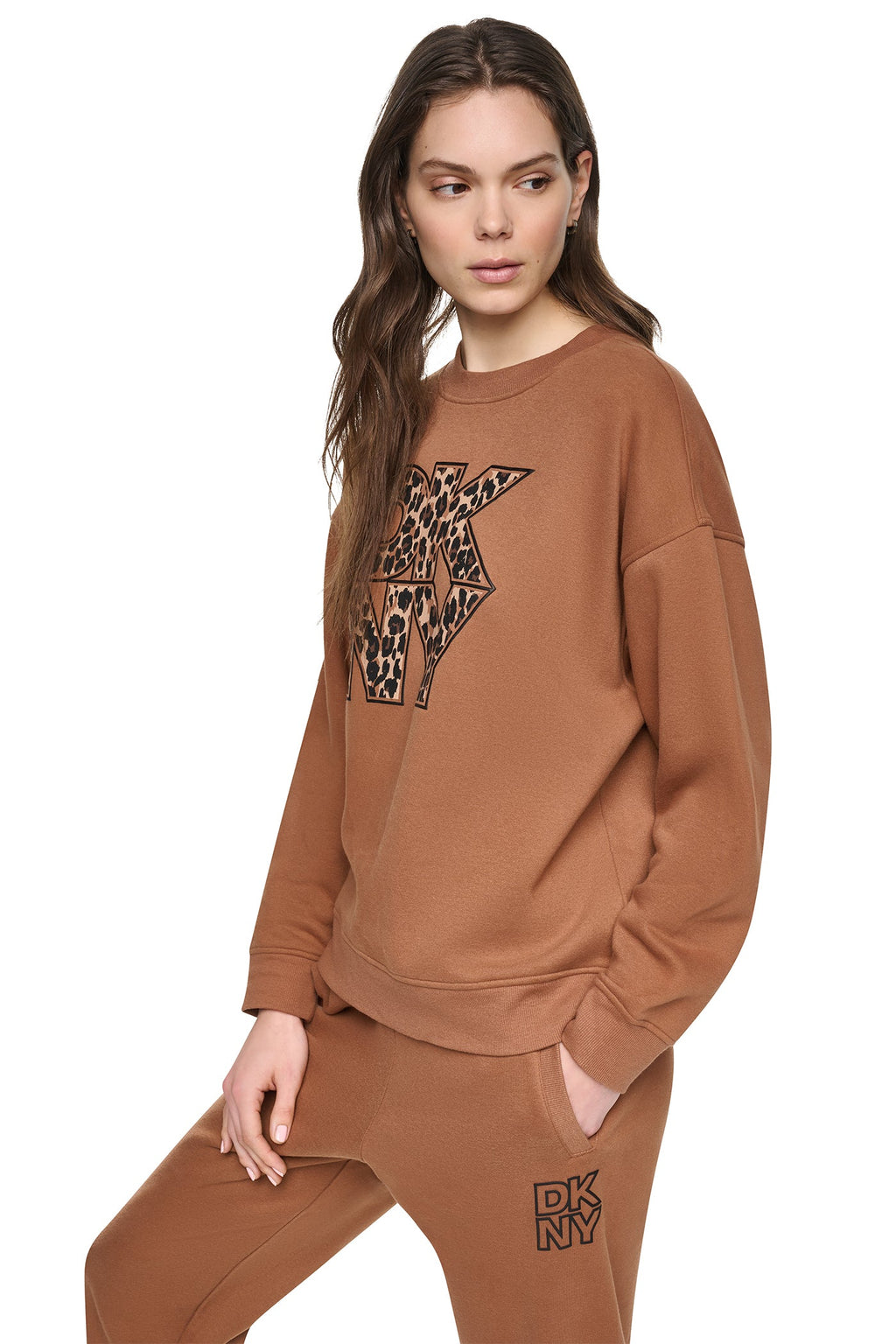 ANIMAL PRINT LOGO SWEATSHIRT