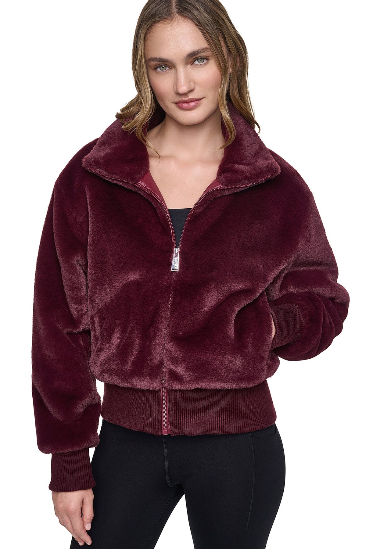 FAUX FUR BOMBER