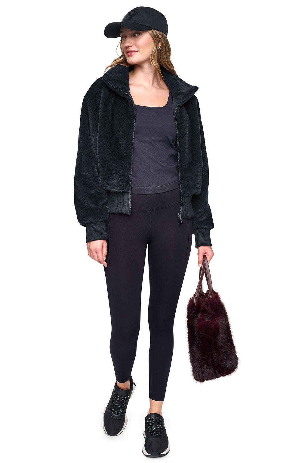 FAUX FUR BOMBER