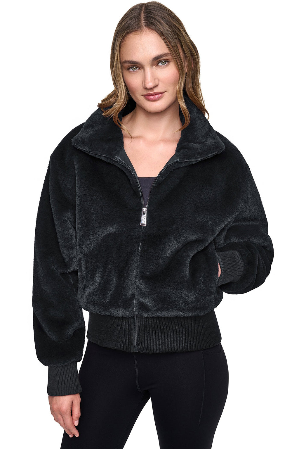 FAUX FUR BOMBER