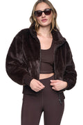 FAUX FUR BOMBER