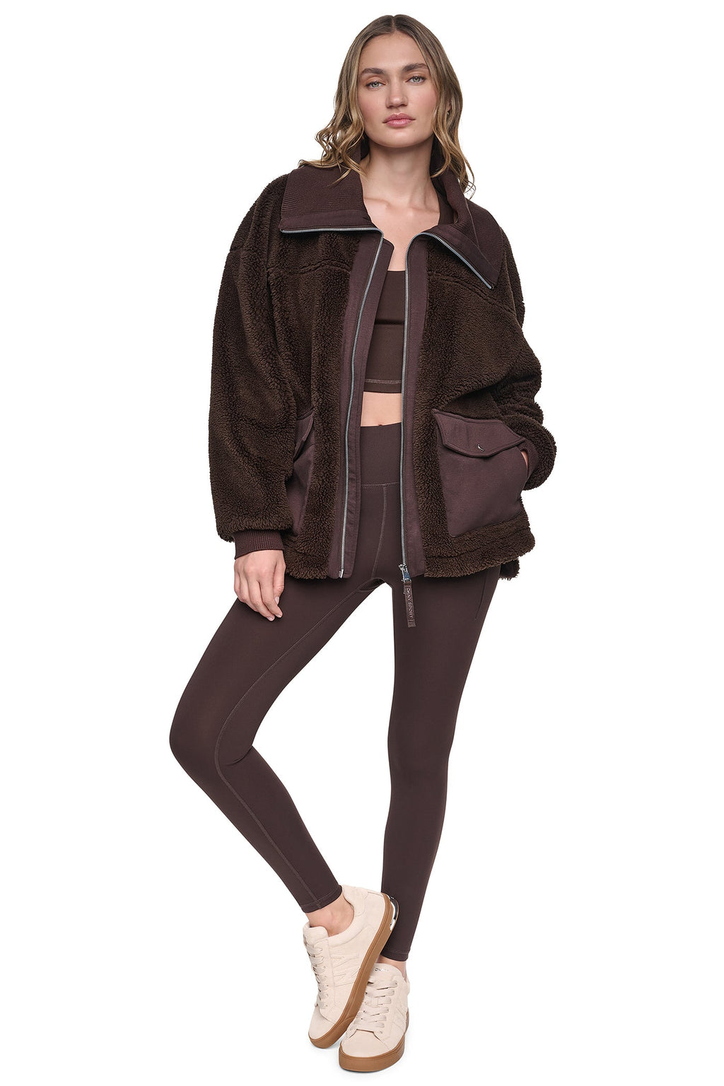FUNNEL NECK SHERPA JACKET