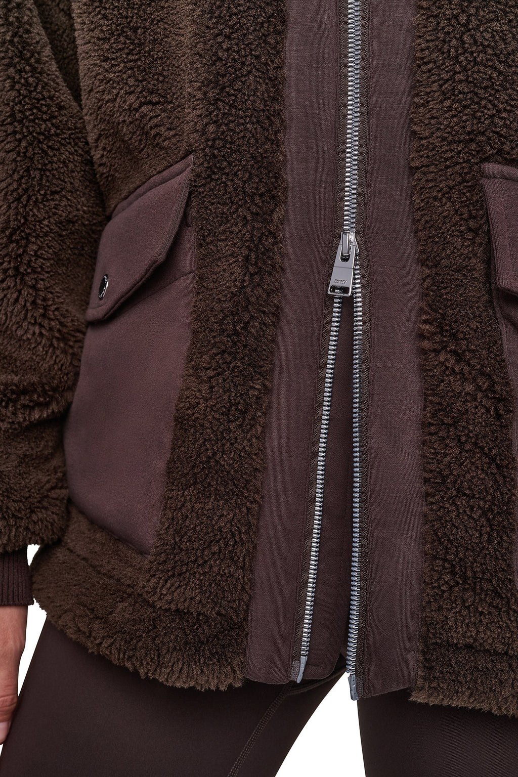 FUNNEL NECK SHERPA JACKET
