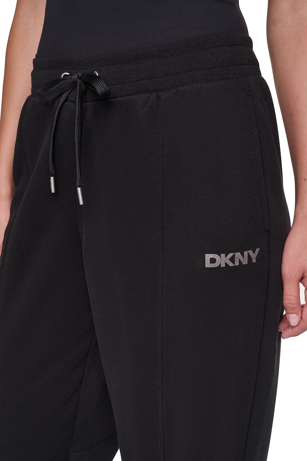 FOIL LOGO HIGH-RISE BARREL LEG JOGGER