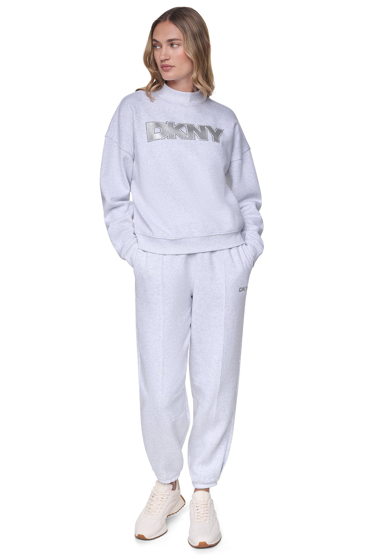 FOIL RHINESTONE LOGO SWEATSHIRT