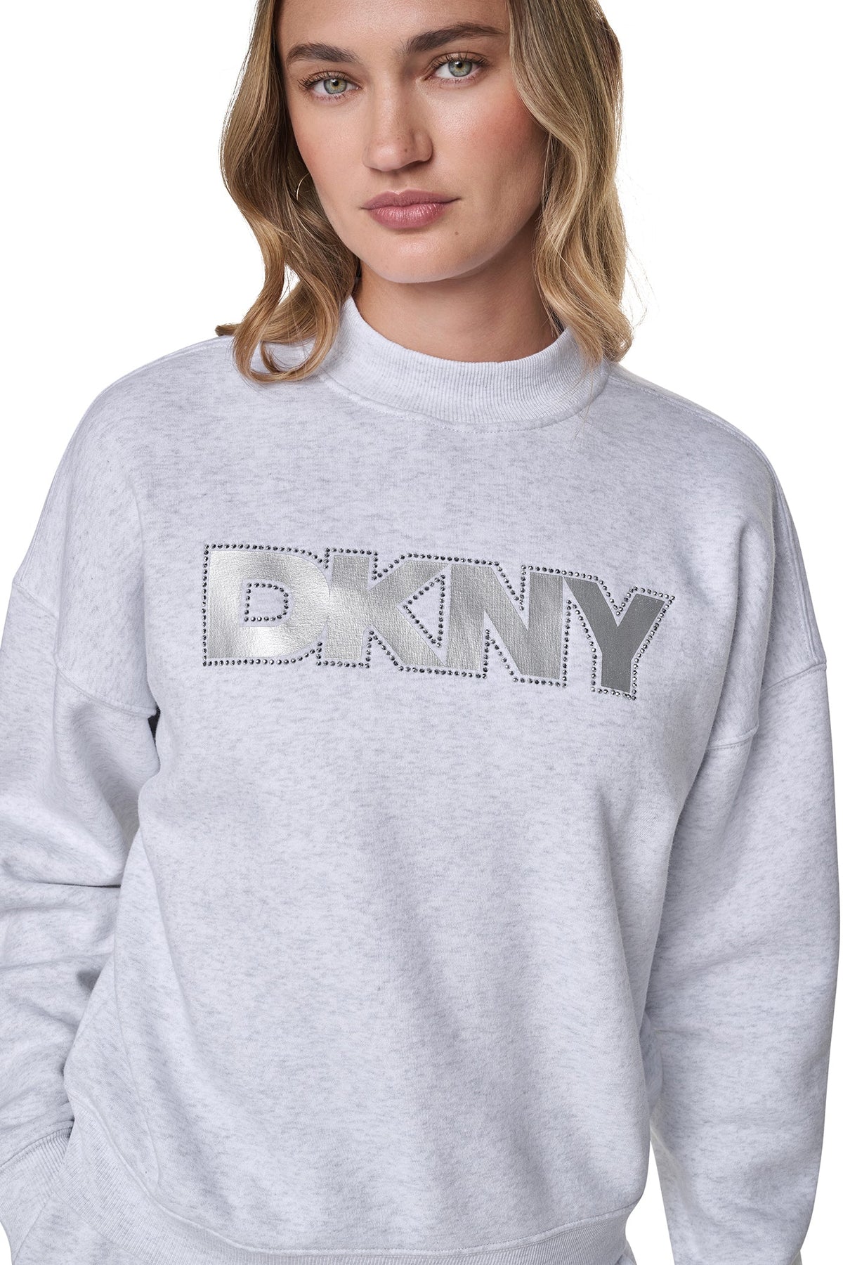 FOIL RHINESTONE LOGO SWEATSHIRT