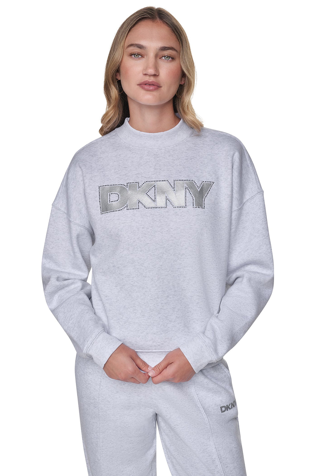 FOIL RHINESTONE LOGO SWEATSHIRT