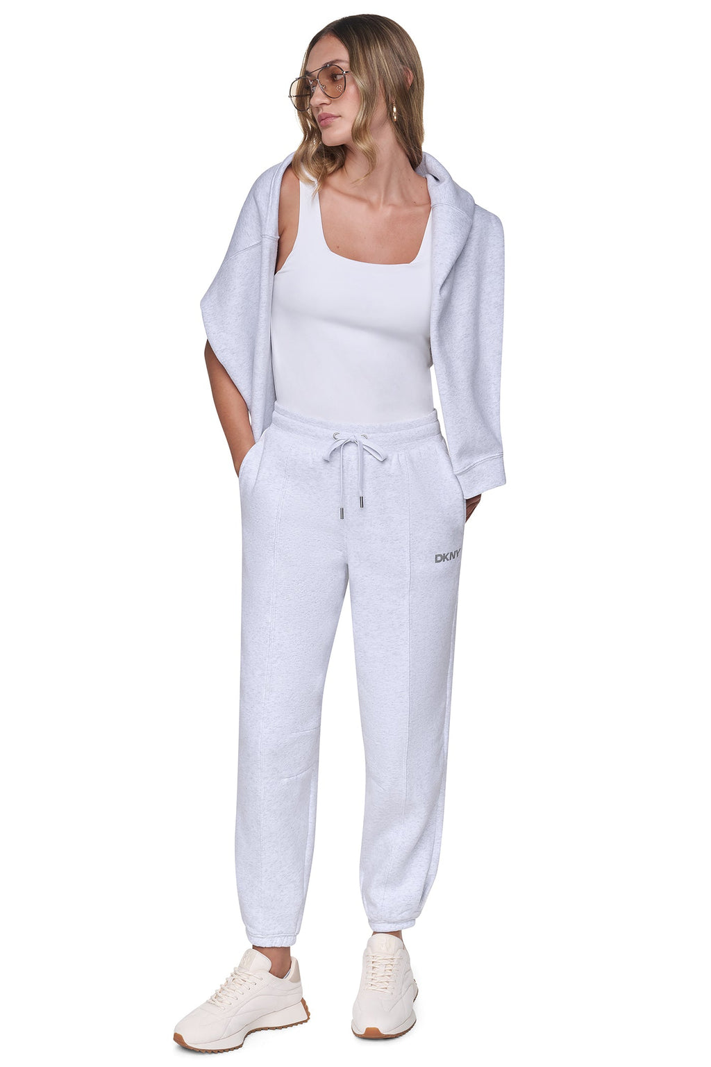 FOIL LOGO HIGH-RISE BARREL LEG JOGGER