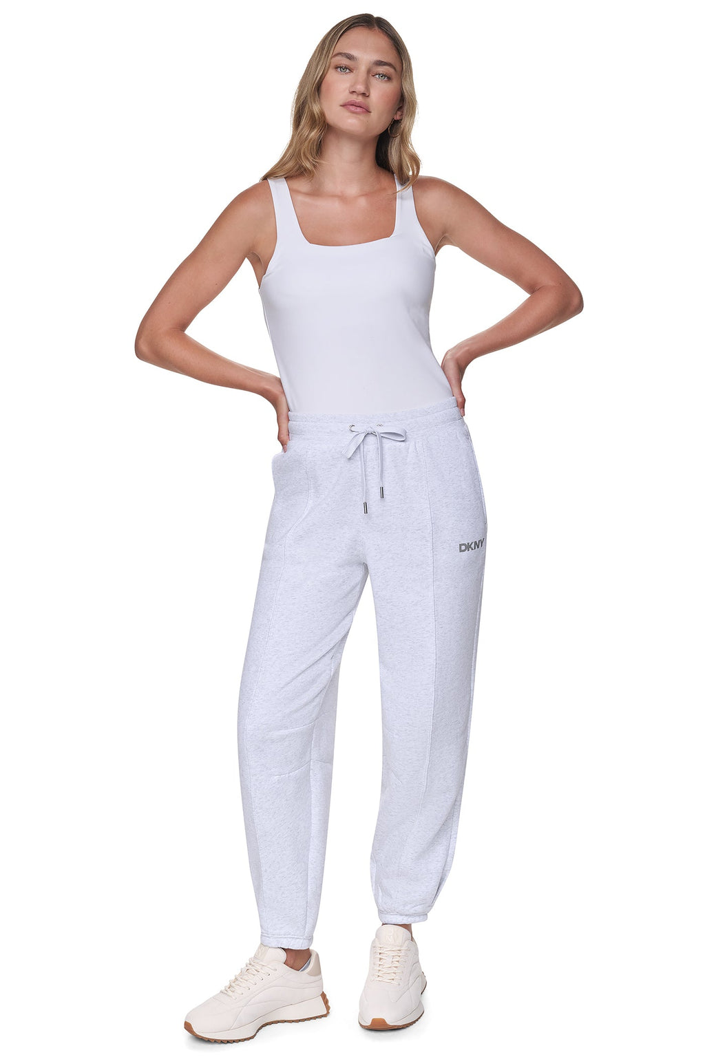 FOIL LOGO HIGH-RISE BARREL LEG JOGGER
