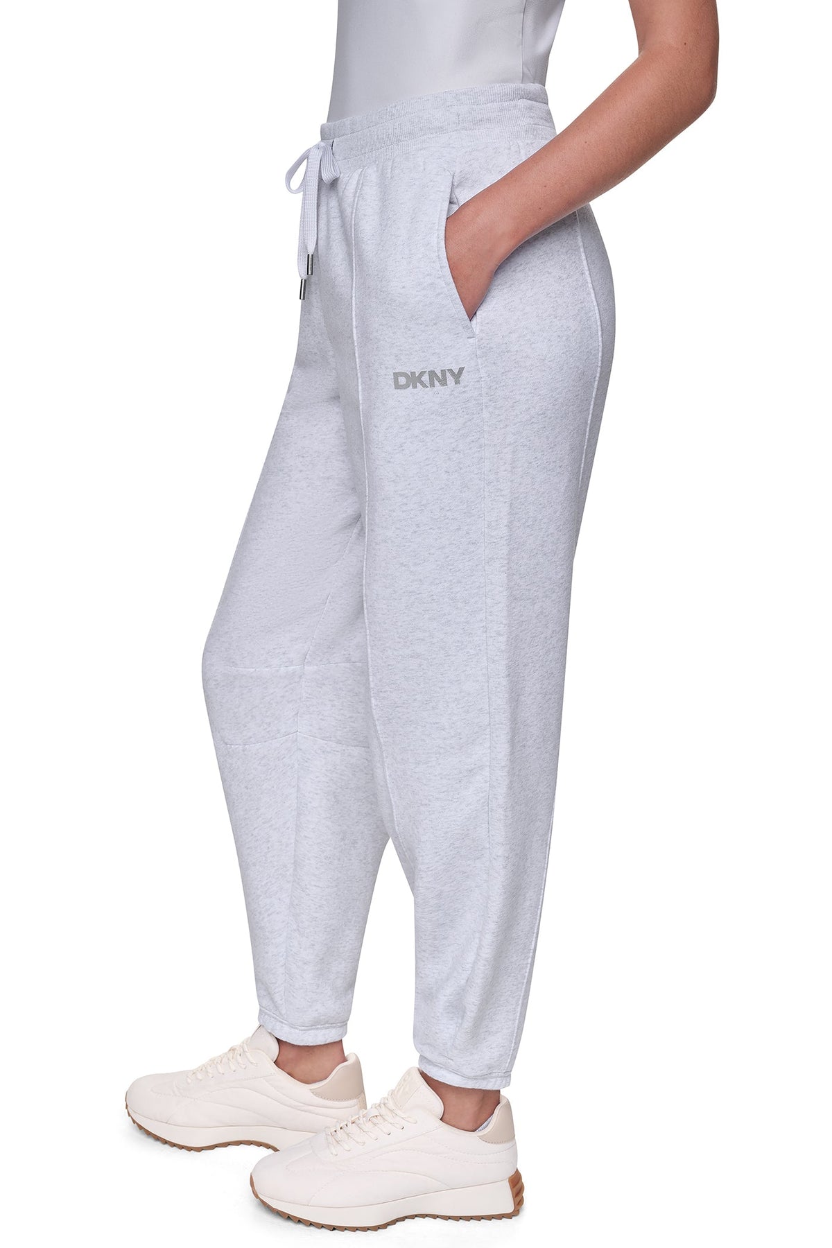 FOIL LOGO HIGH-RISE BARREL LEG JOGGER