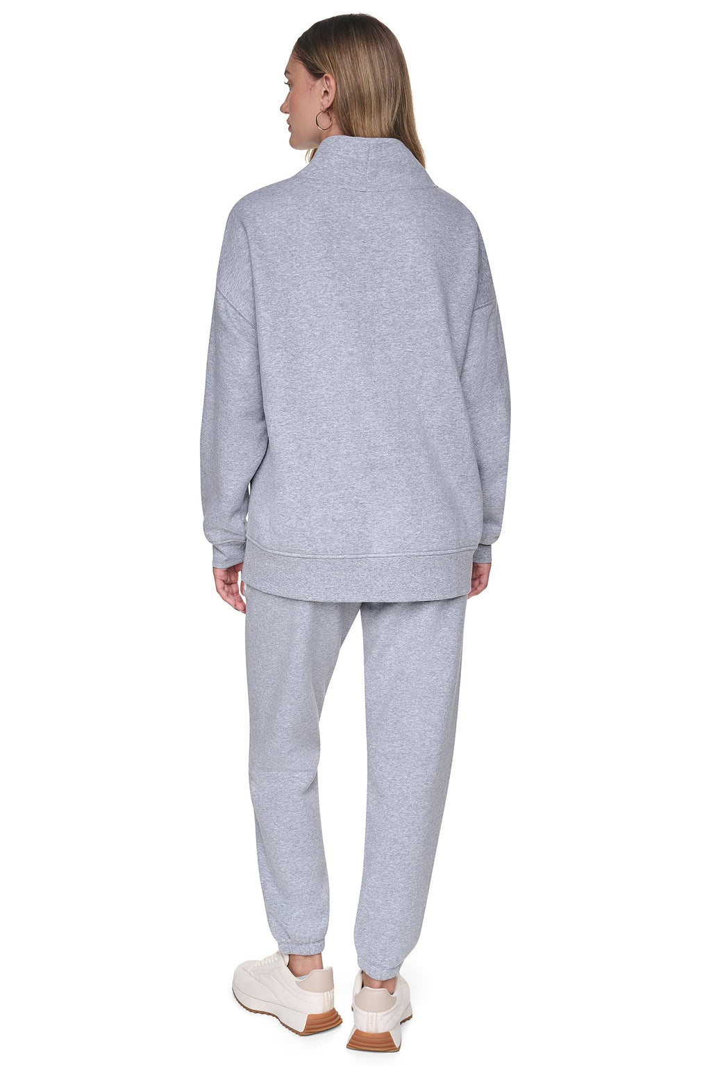 CHENILLE LOGO MOCK NECK SWEATSHIRT