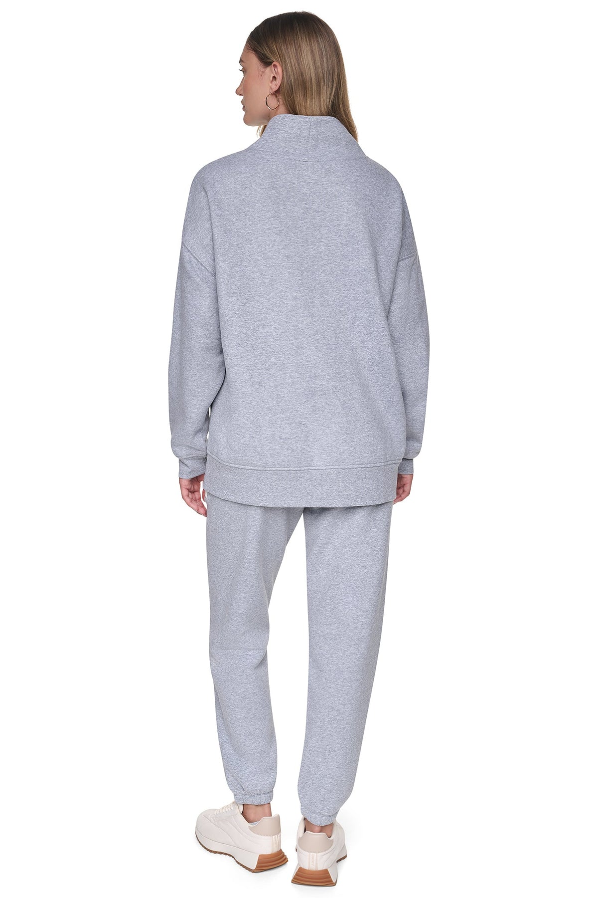 CHENILLE LOGO MOCK NECK SWEATSHIRT