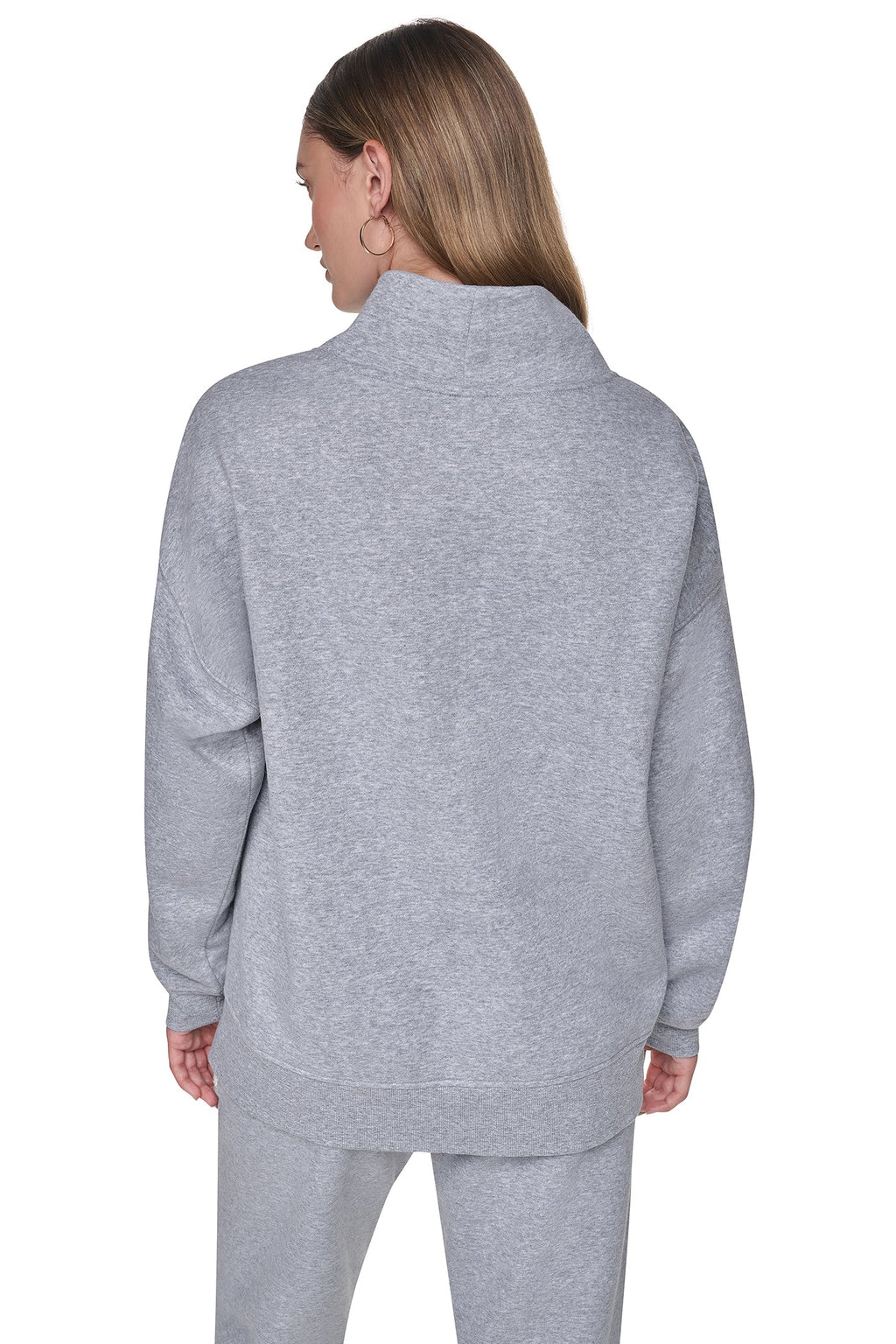 CHENILLE LOGO MOCK NECK SWEATSHIRT