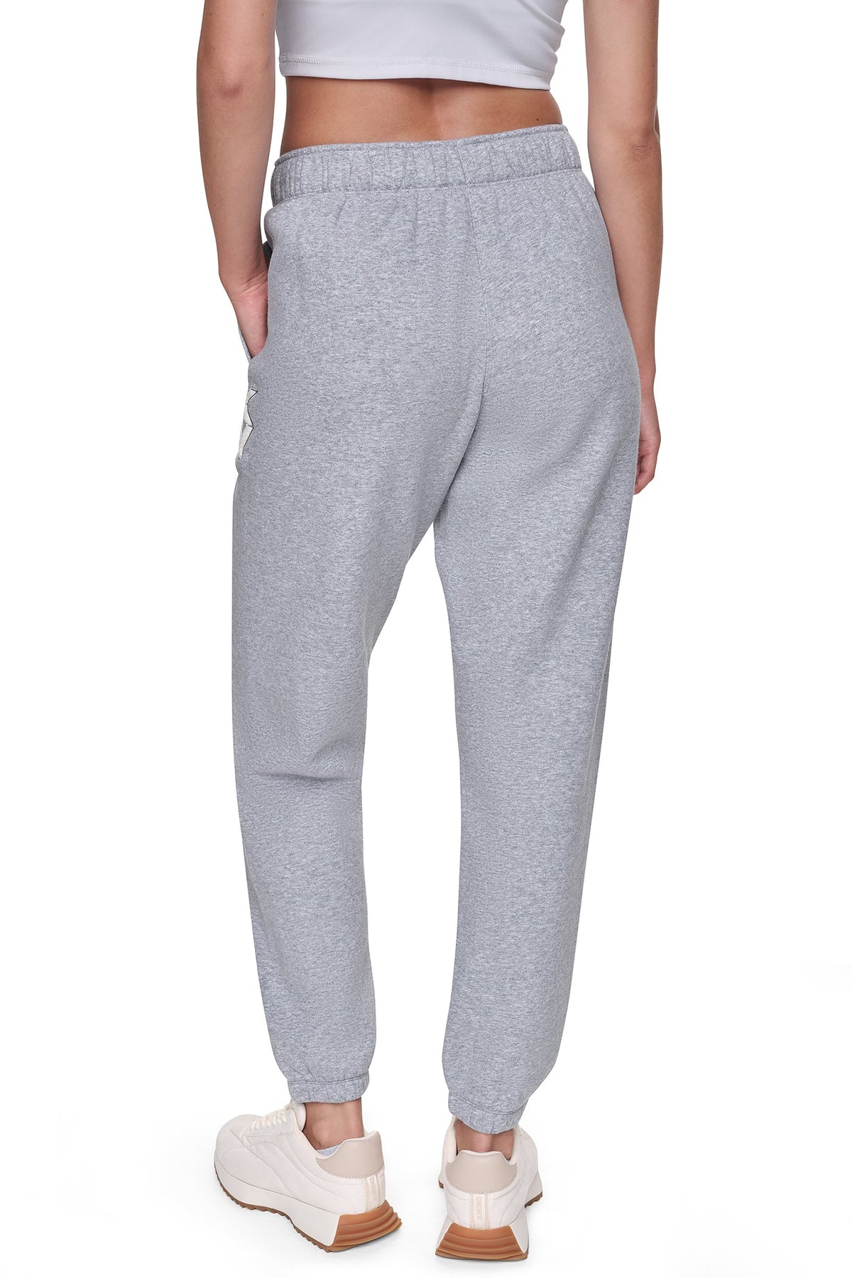 MID-RISE CHENILLE LOGO RELAXED JOGGER