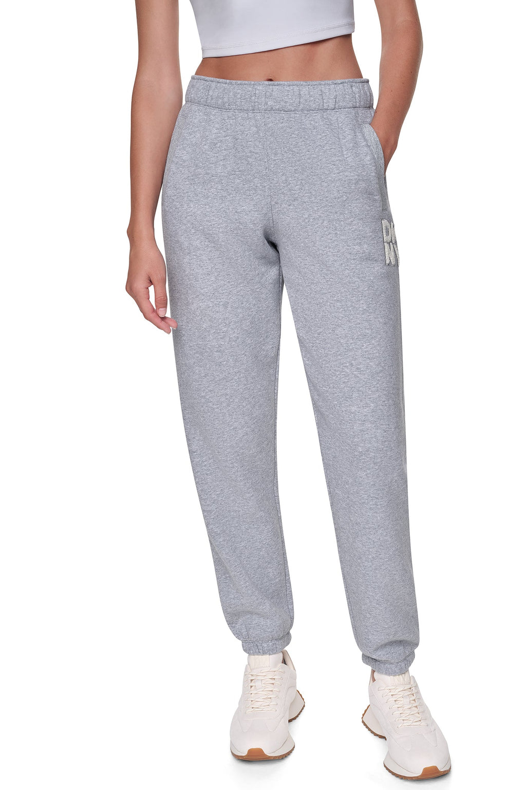 MID-RISE CHENILLE LOGO RELAXED JOGGER