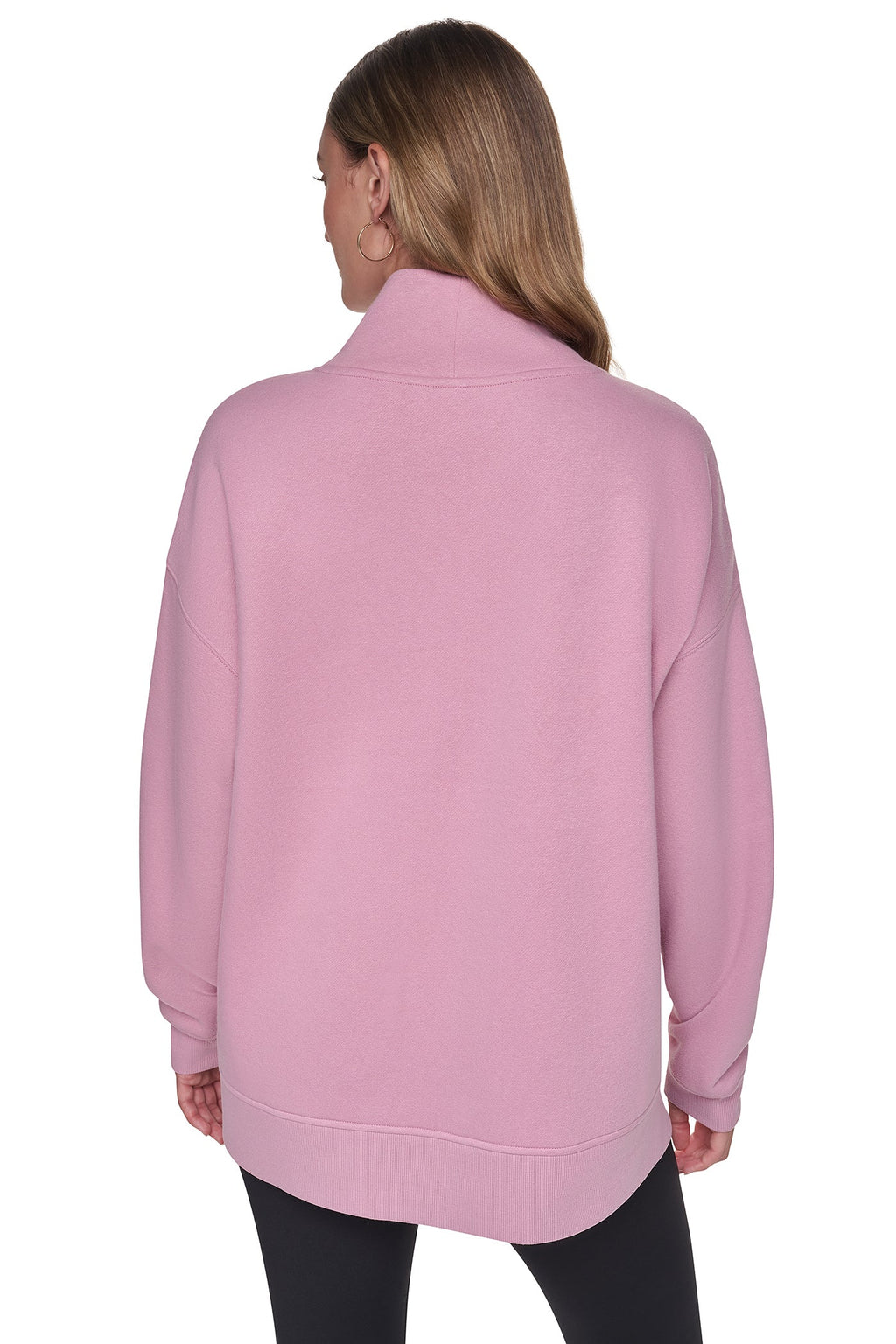 CHENILLE LOGO MOCK NECK SWEATSHIRT
