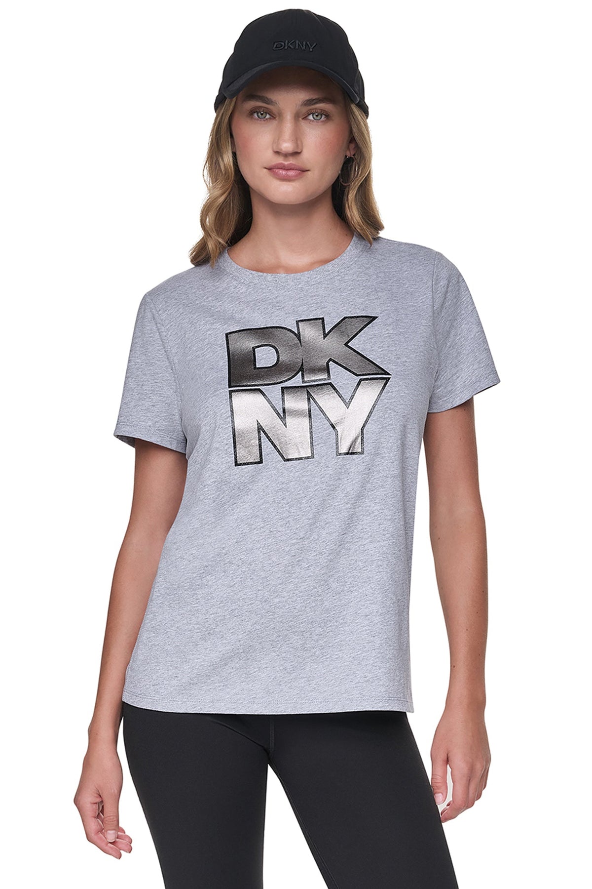 STACKED FOIL GLITTER LOGO TEE