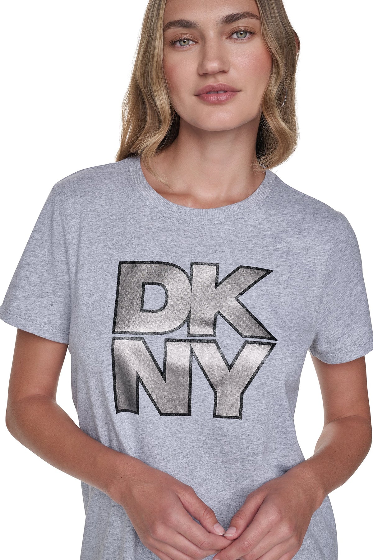 STACKED FOIL GLITTER LOGO TEE
