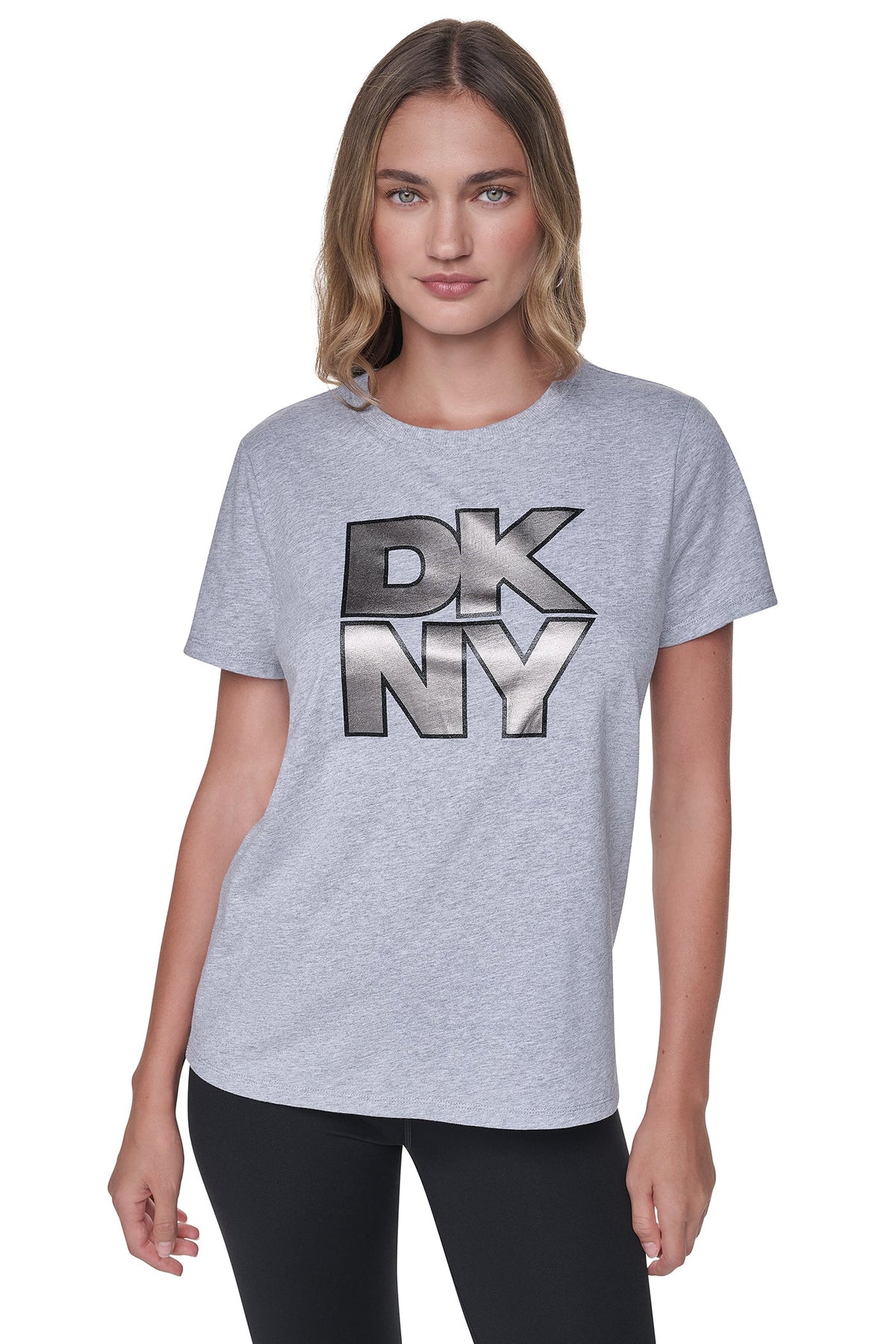 STACKED FOIL GLITTER LOGO TEE