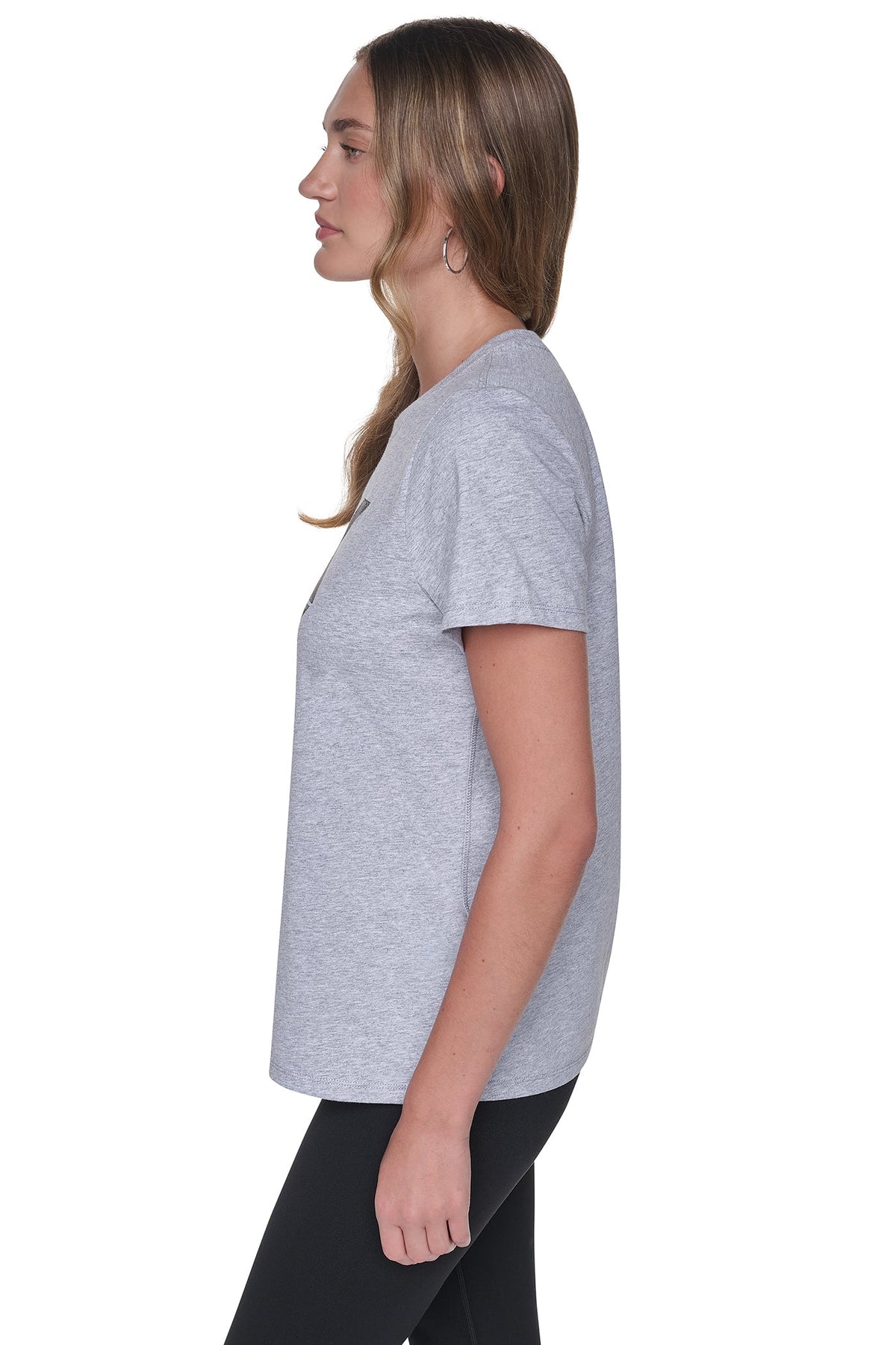 STACKED FOIL GLITTER LOGO TEE