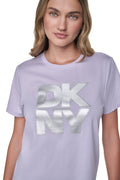 STACKED FOIL GLITTER LOGO TEE