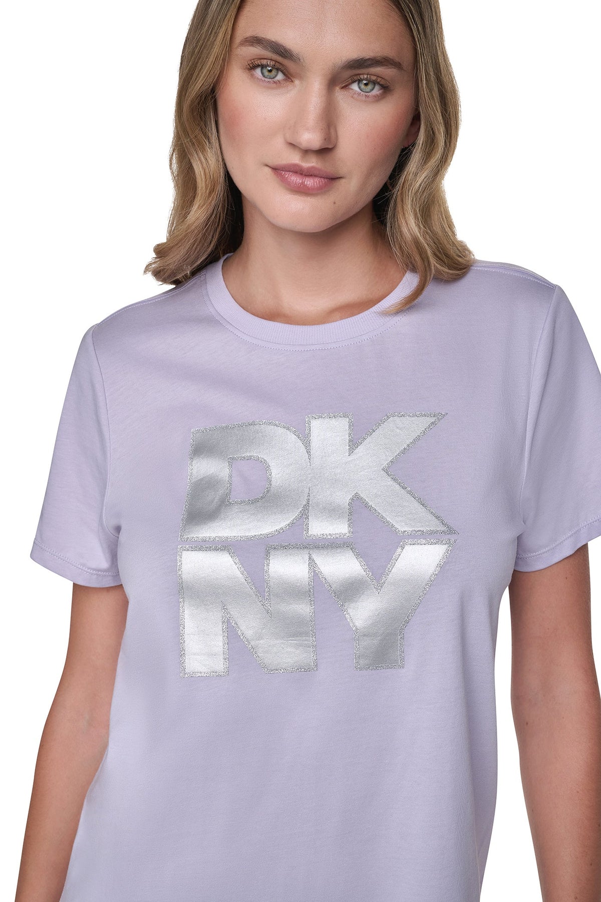 STACKED FOIL GLITTER LOGO TEE