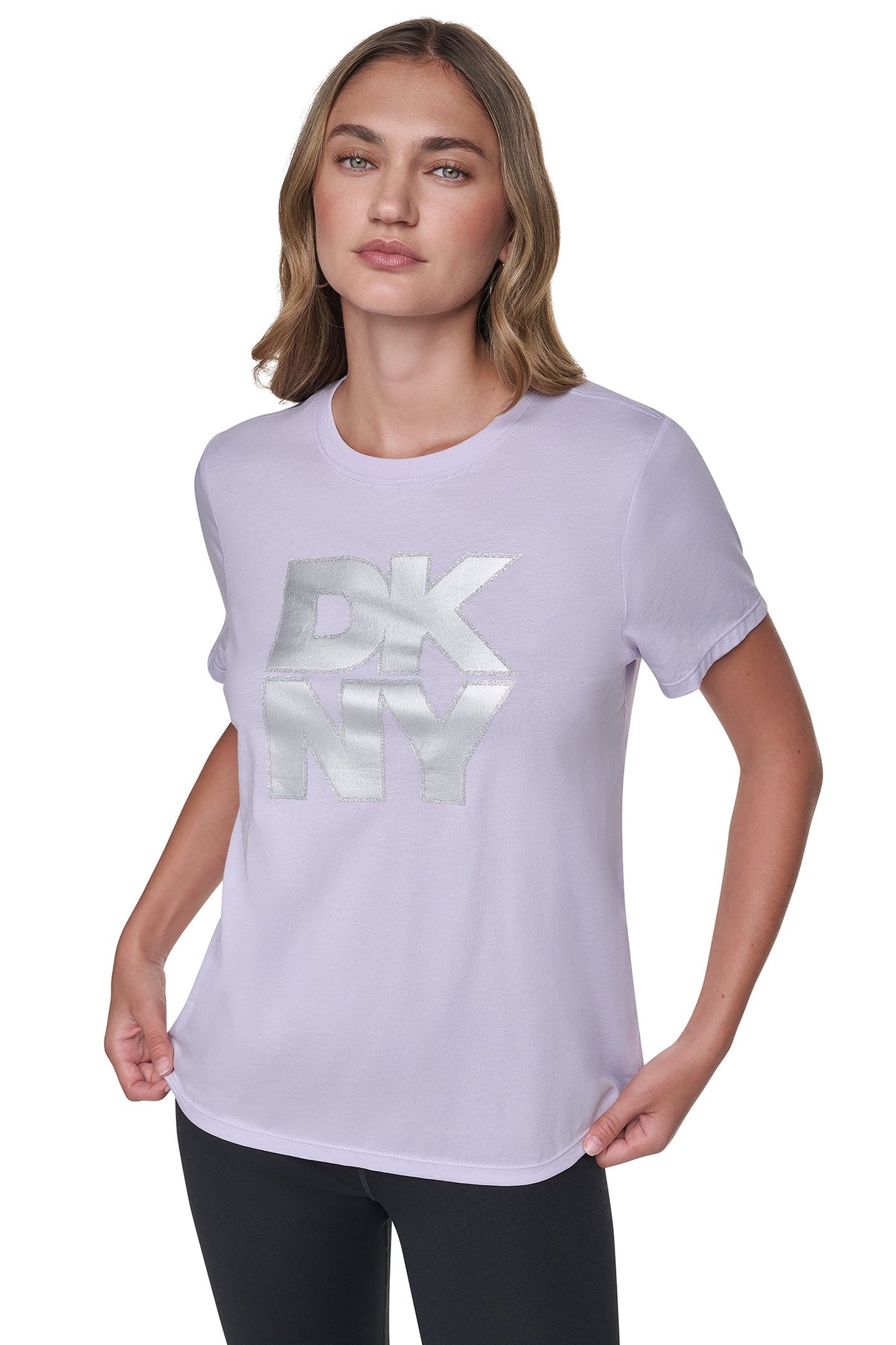 STACKED FOIL GLITTER LOGO TEE