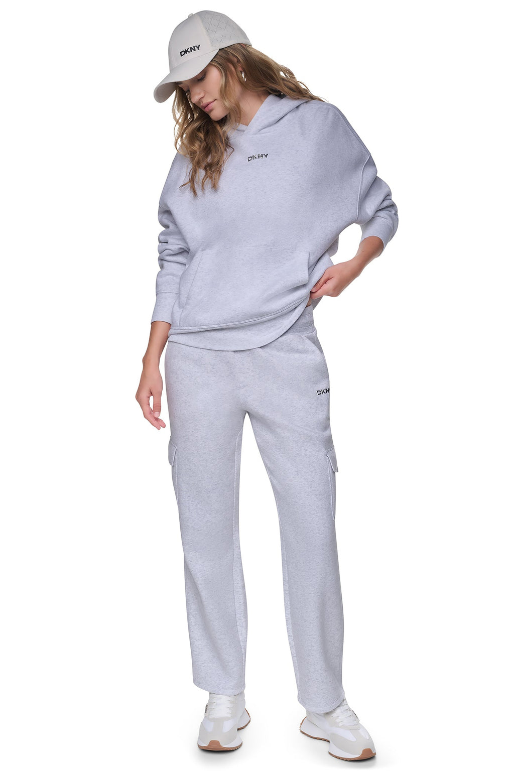 METALLIC BUBBLE LOGO MID-RISE CARGO PANT