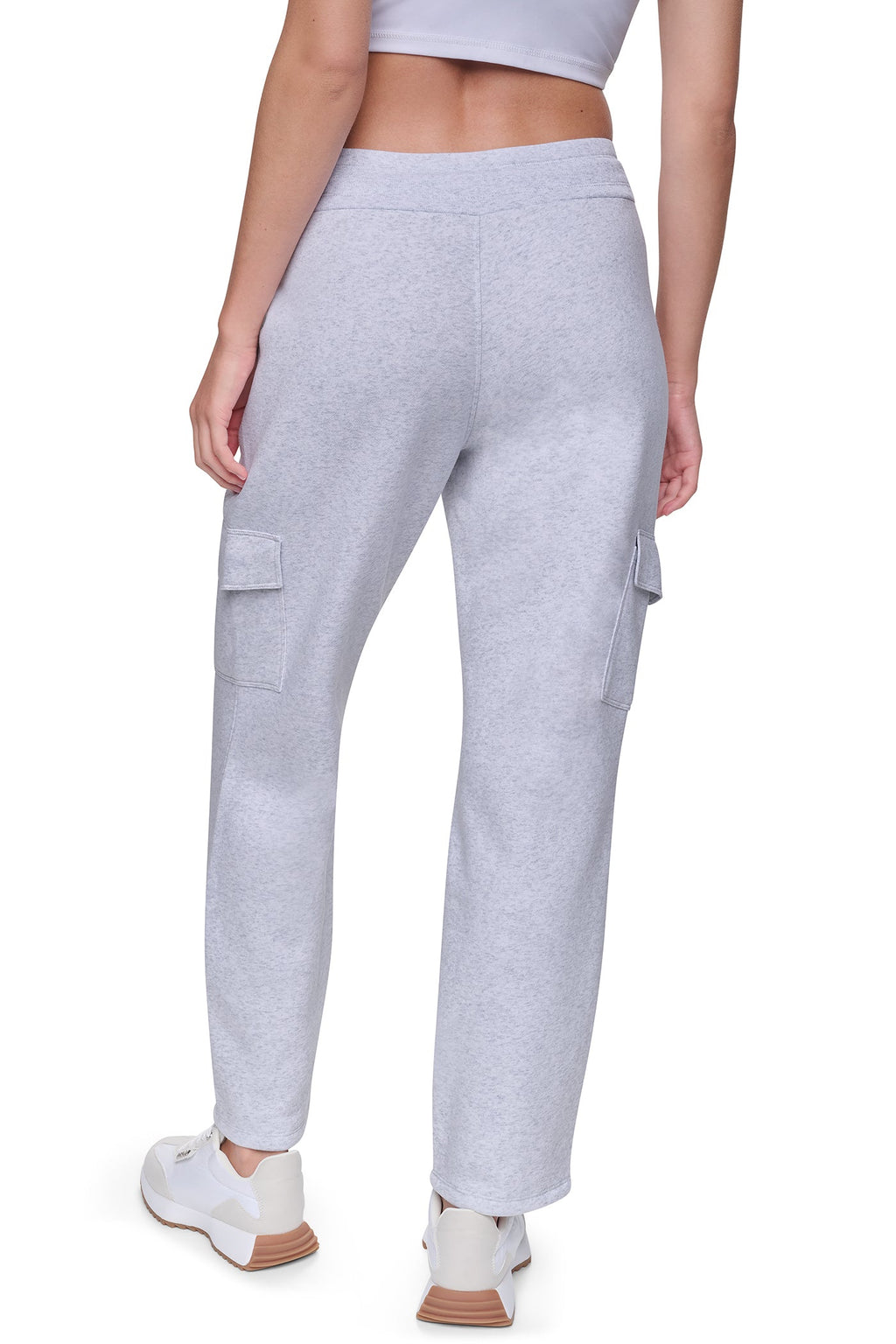 METALLIC BUBBLE LOGO MID-RISE CARGO PANT