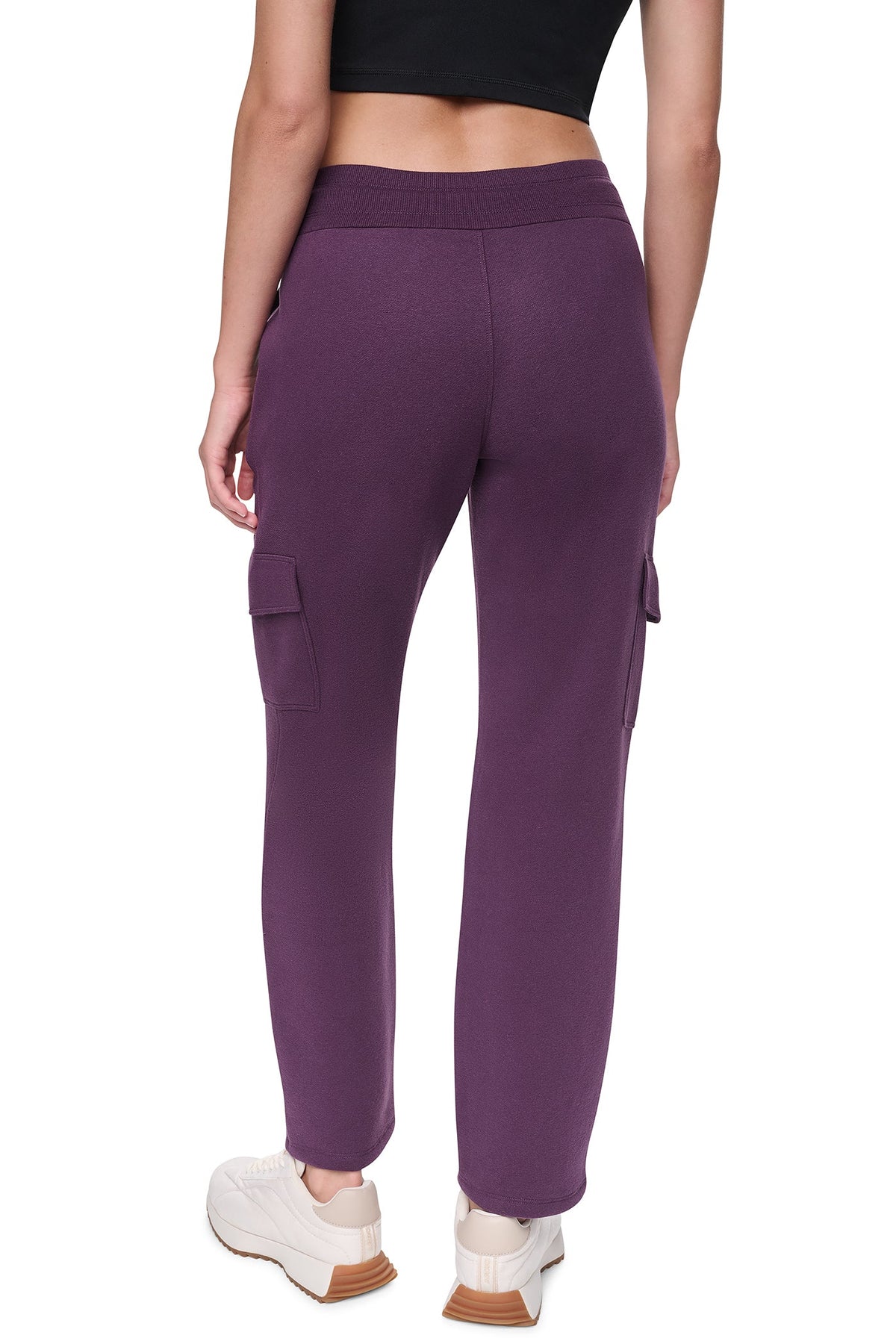 METALLIC BUBBLE LOGO MID-RISE CARGO PANT