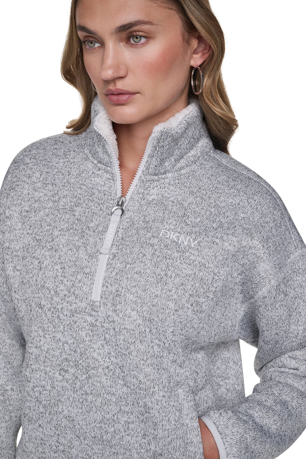 SWEATER FLEECE HALF-ZIP PULLOVER