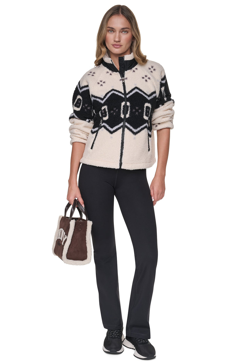 PRINTED SHERPA JACKET