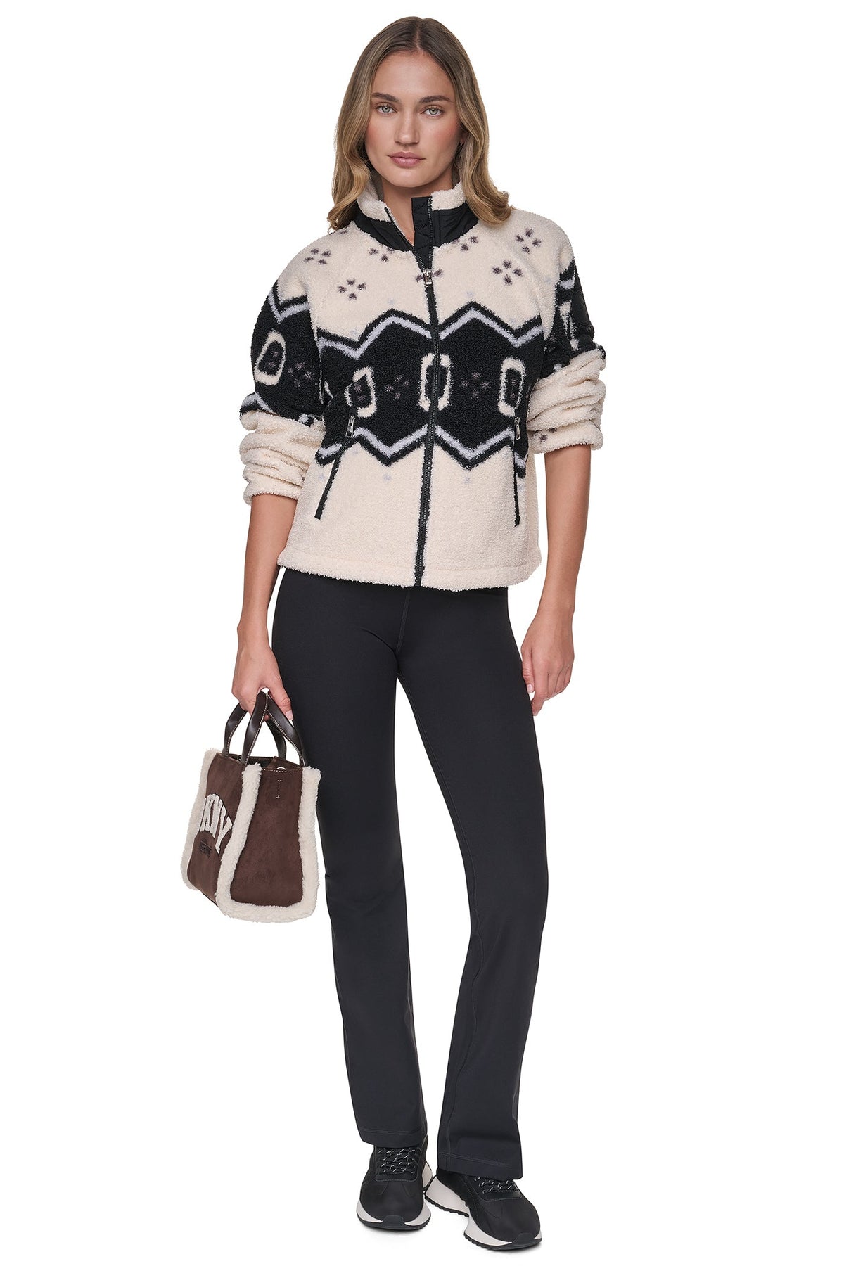 PRINTED SHERPA JACKET