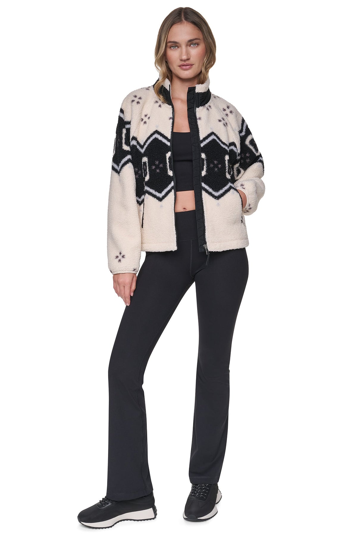 PRINTED SHERPA JACKET