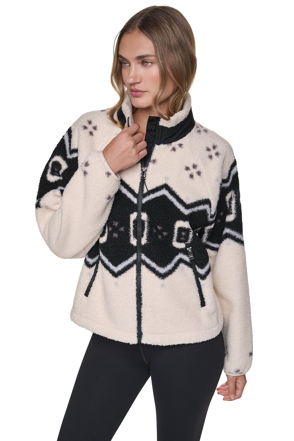 PRINTED SHERPA JACKET