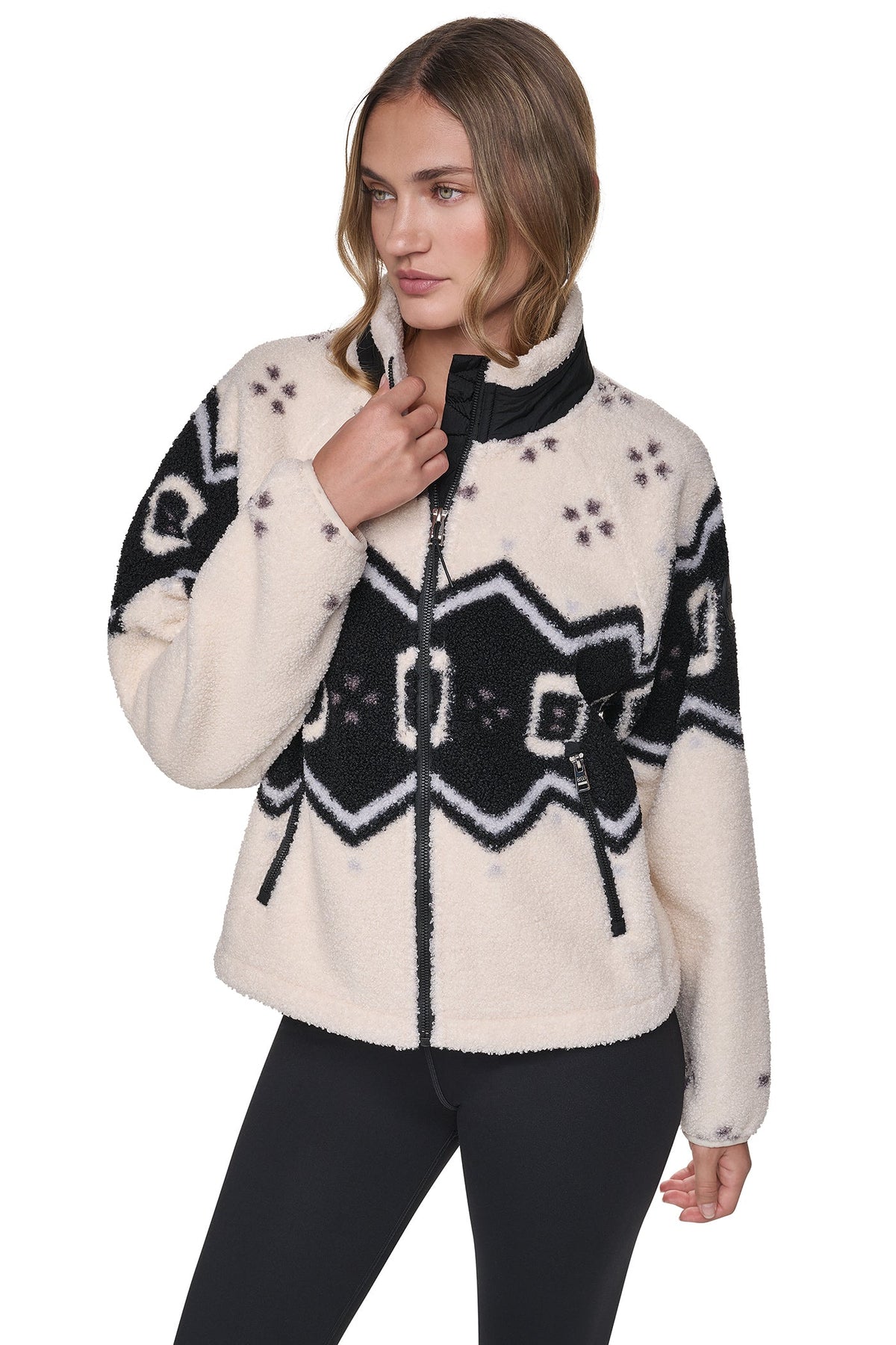 PRINTED SHERPA JACKET