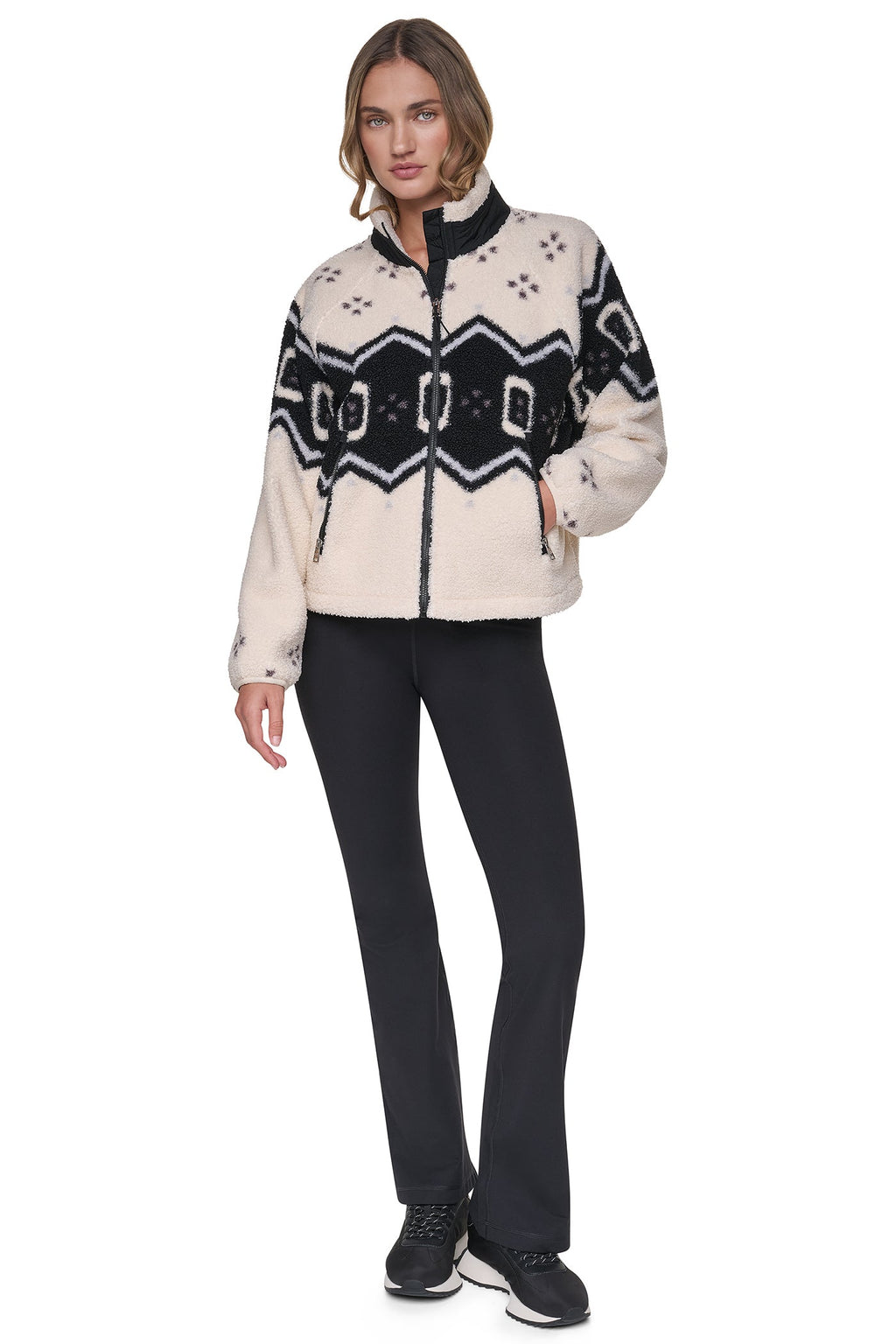 PRINTED SHERPA JACKET
