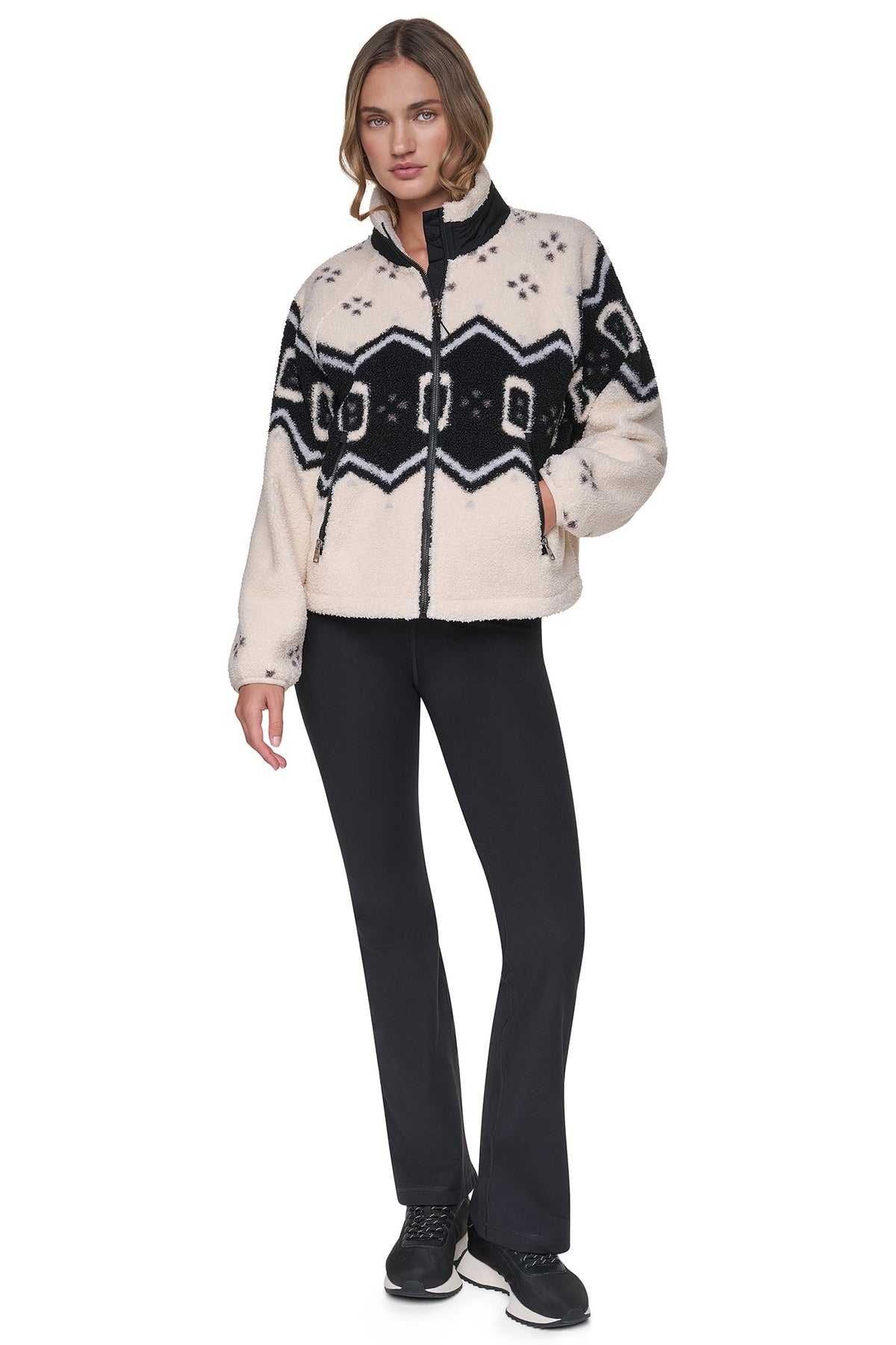 PRINTED SHERPA JACKET
