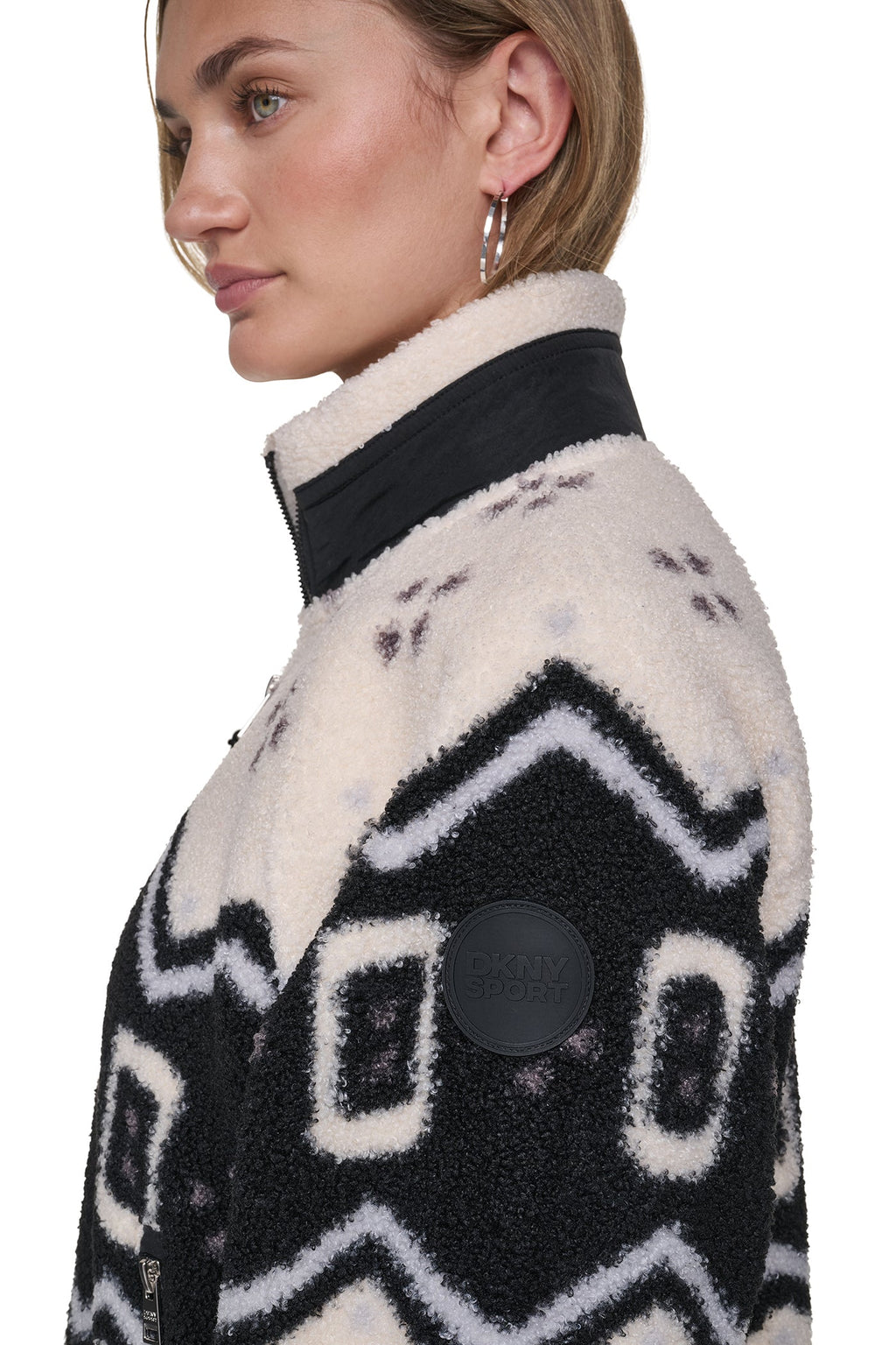 PRINTED SHERPA JACKET