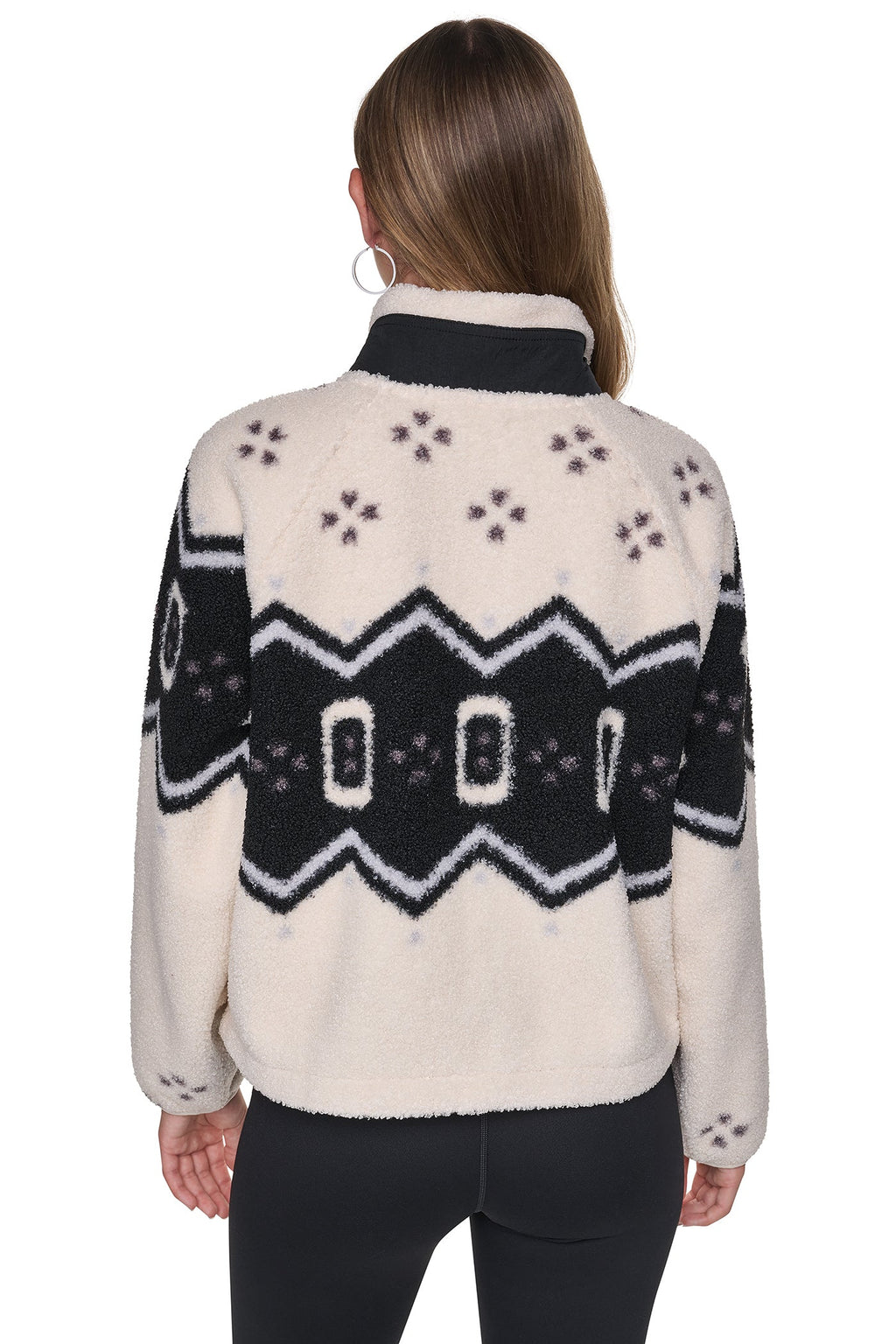 PRINTED SHERPA JACKET