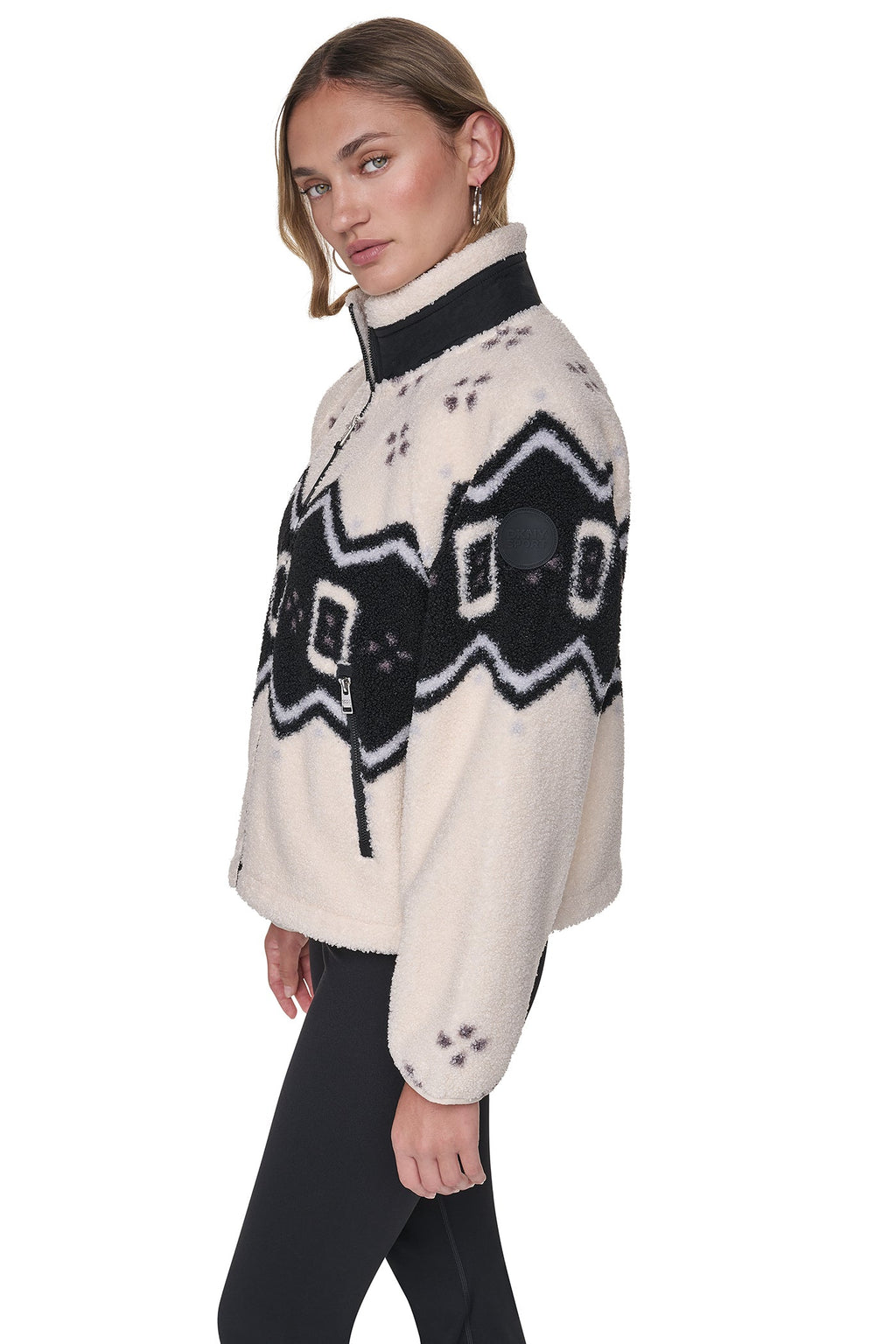 PRINTED SHERPA JACKET