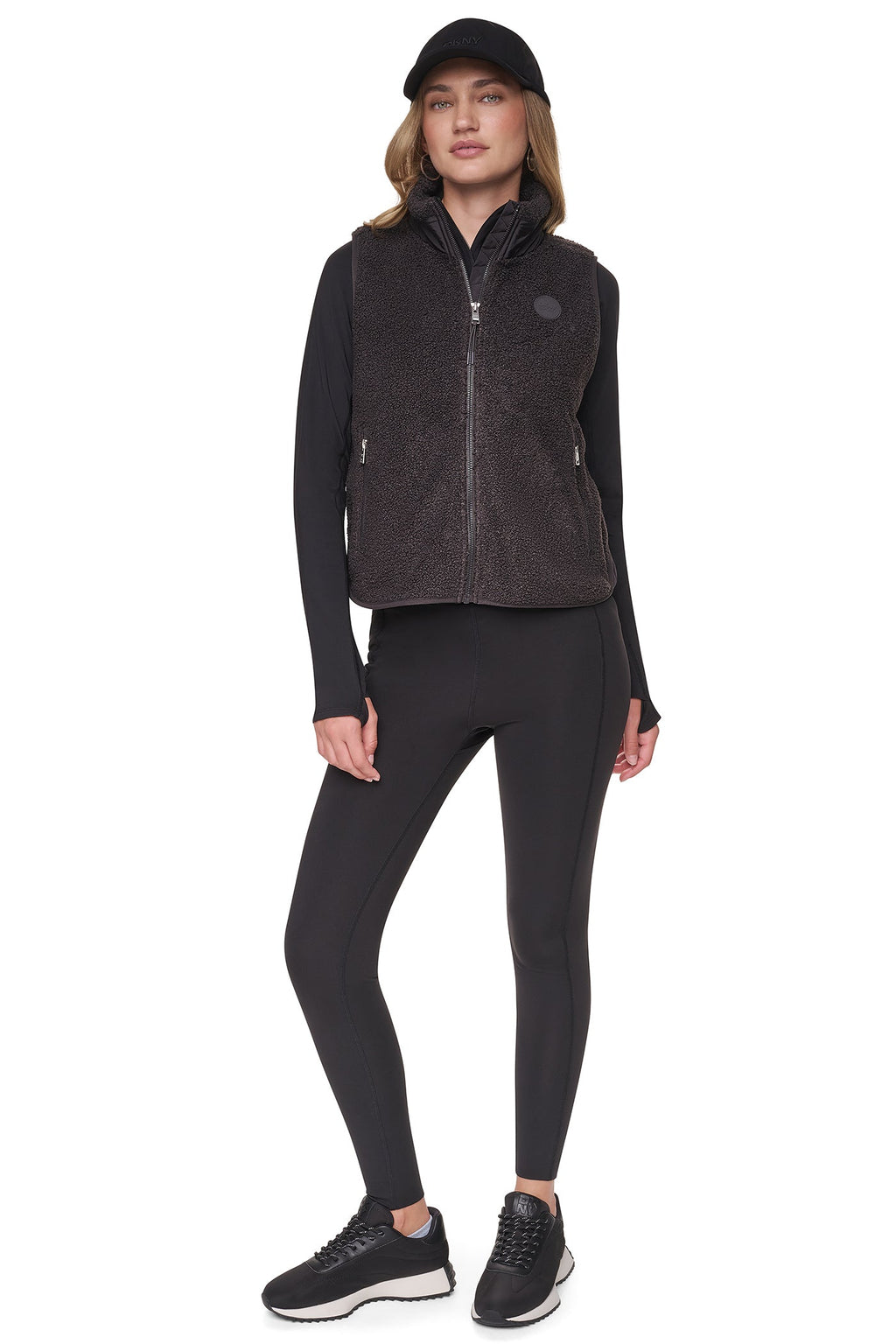 MOCK NECK SHERPA VEST