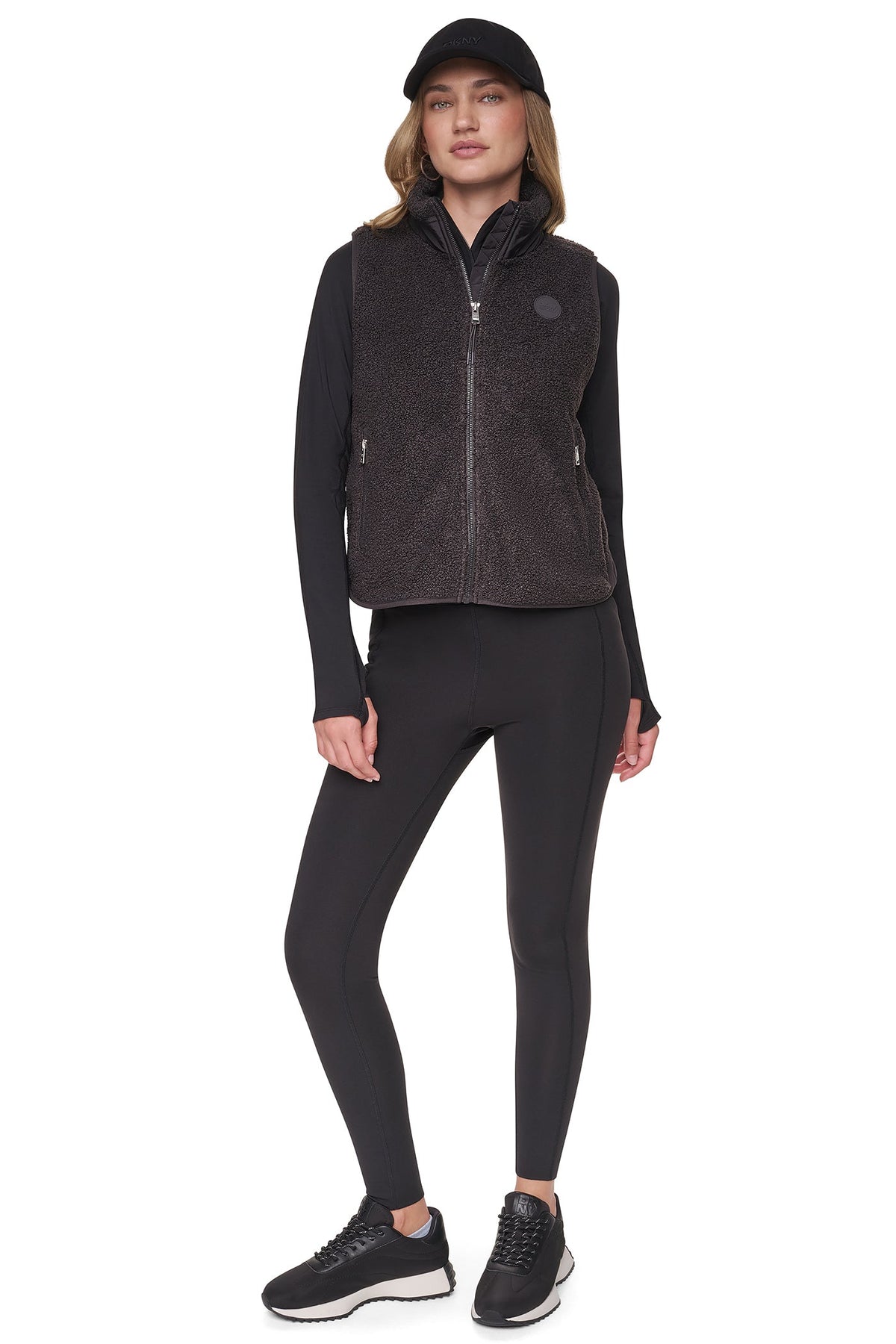 MOCK NECK SHERPA VEST